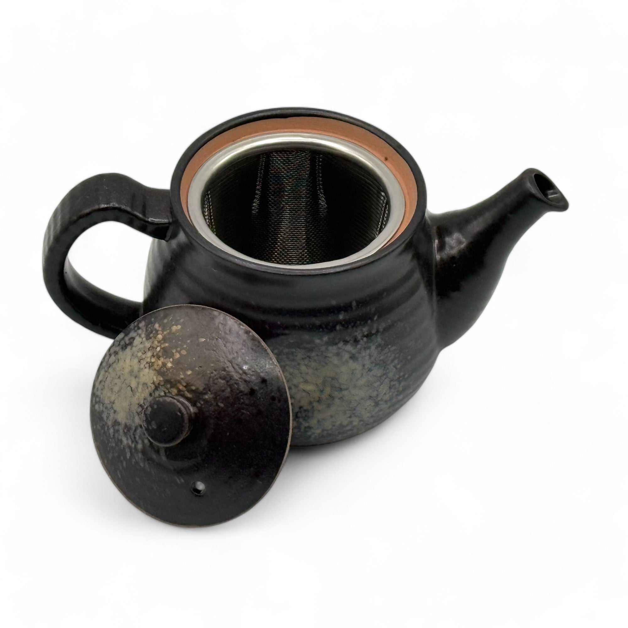 Bizen Fu Black Tokoname-yaki Kyusu - Japanese Teapot