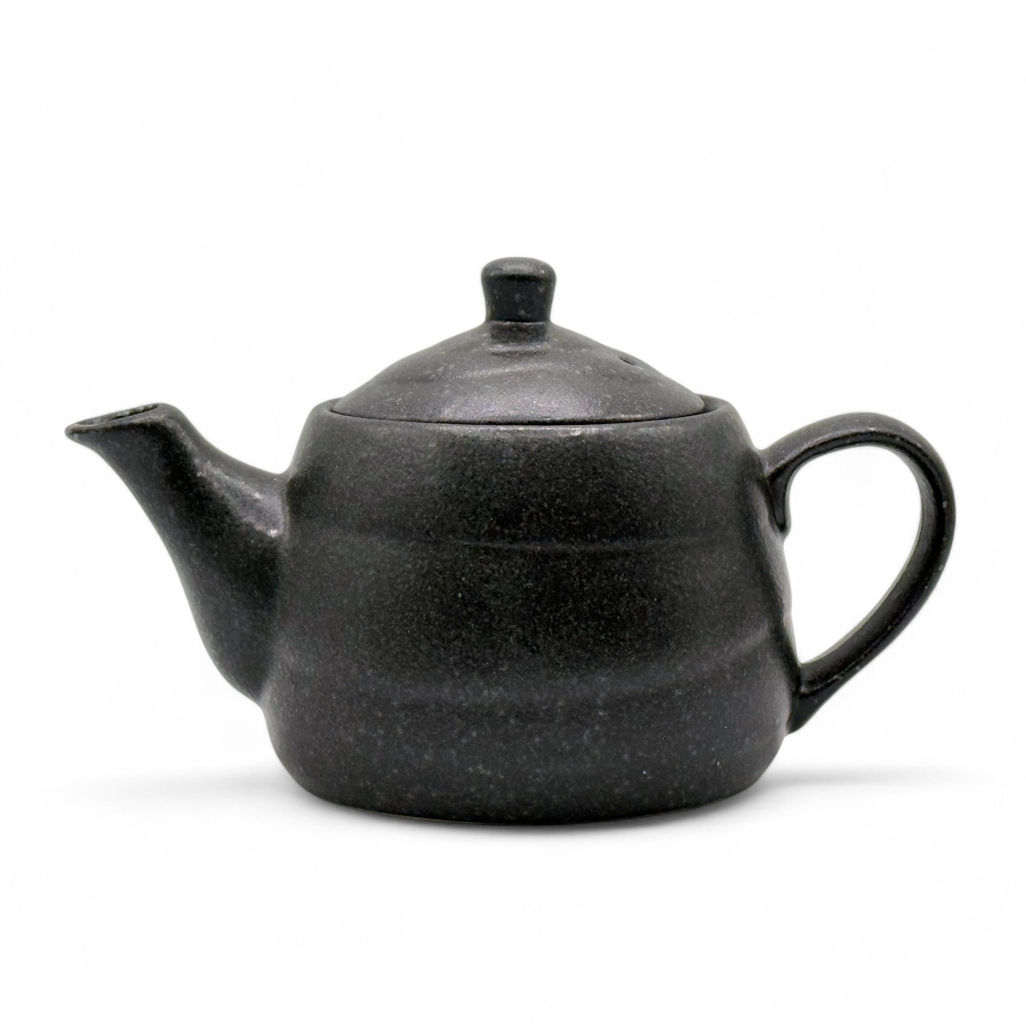 Kuro Kessho Black Tokoname-yaki Kyusu - Japanese Teapot