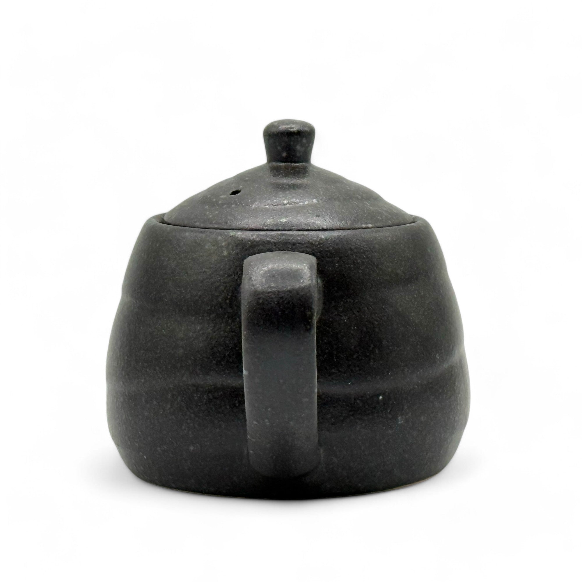 Kuro Kessho Black Tokoname-yaki Kyusu - Japanese Teapot