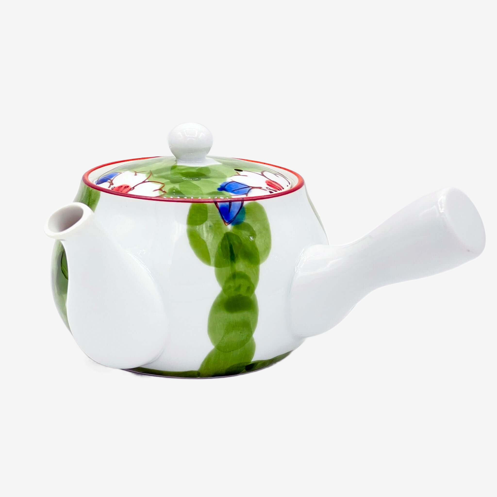 Imari Hana Green Arita Kyusu - Japanese Teapot Teaware Inoue Tea