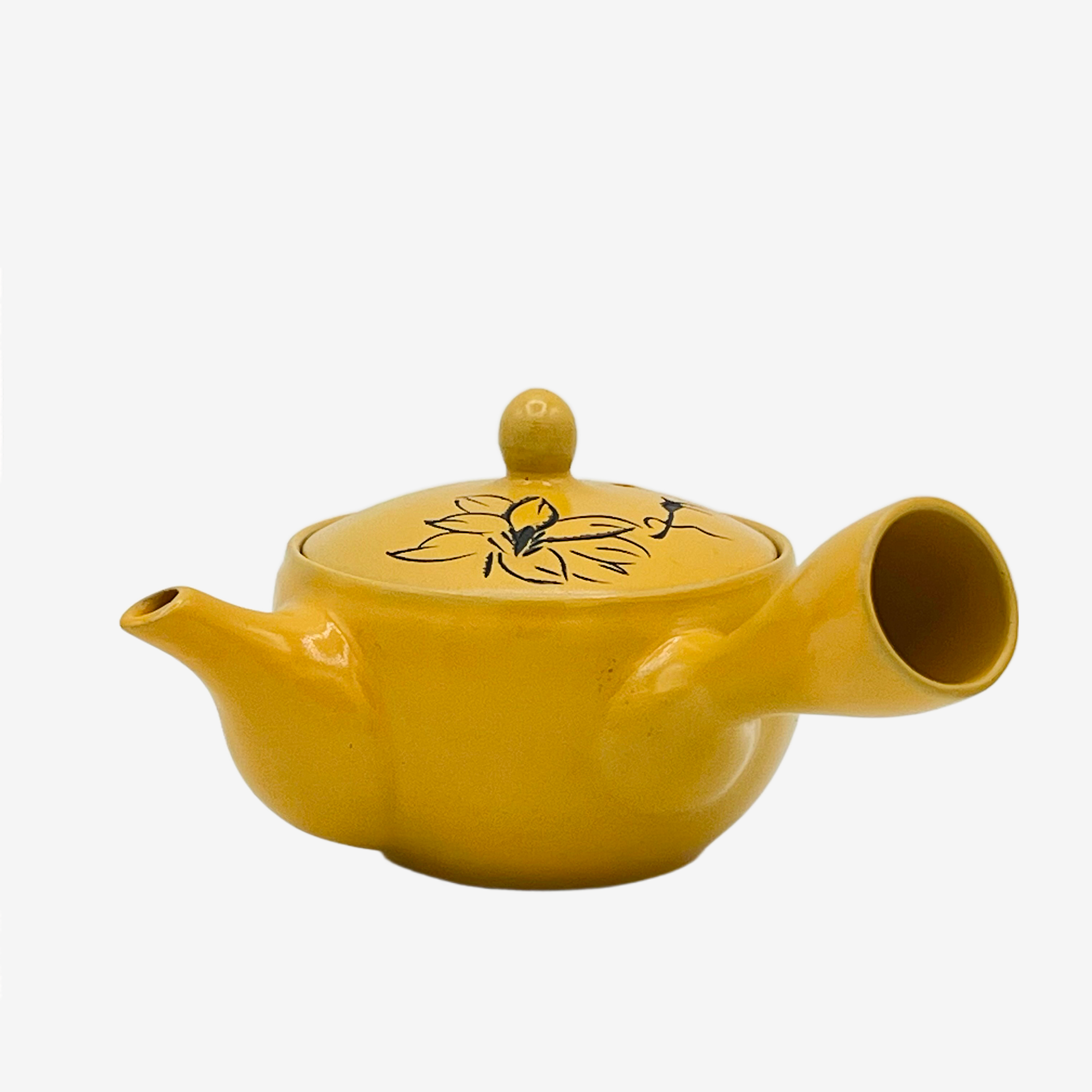 Yixing Sawayaka Yellow Mini Kyusu - Japanese Teapot Teaware Inoue Tea