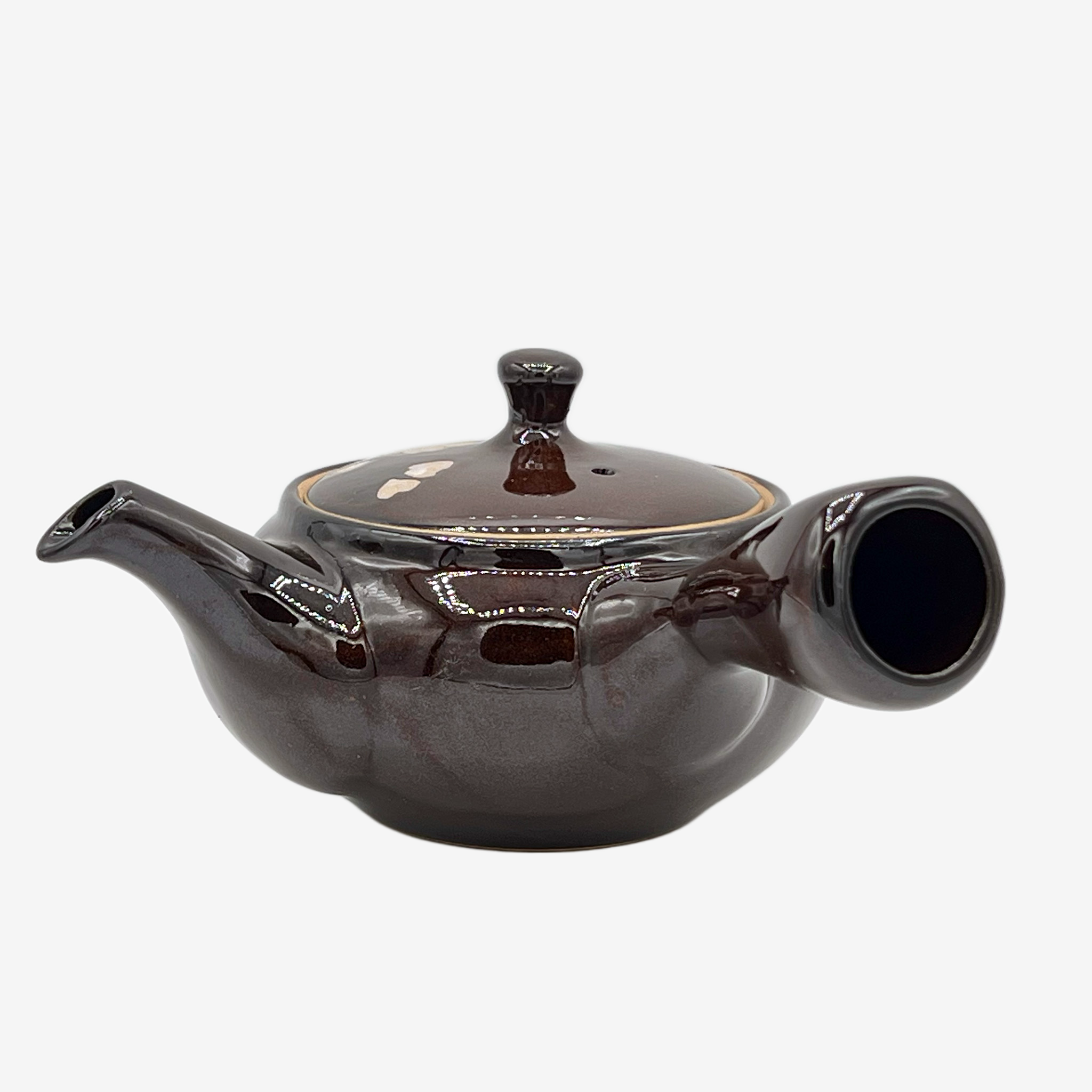 Murasaki Cherry Blossom Brown Kyusu - Japanese Teapot