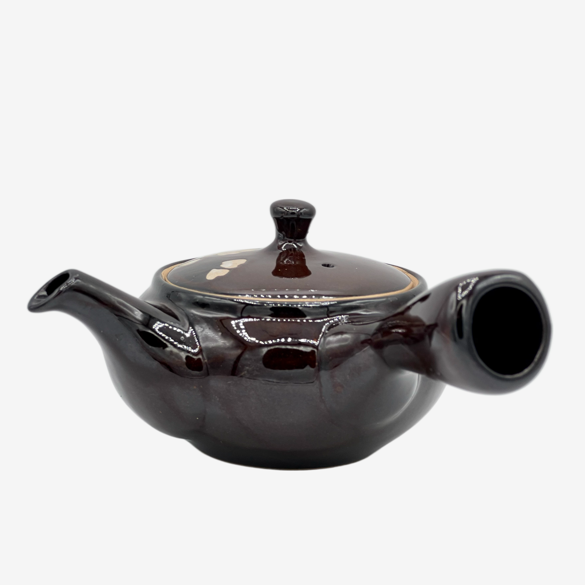 Murasaki Cherry Blossom Brown Kyusu - Japanese Teapot