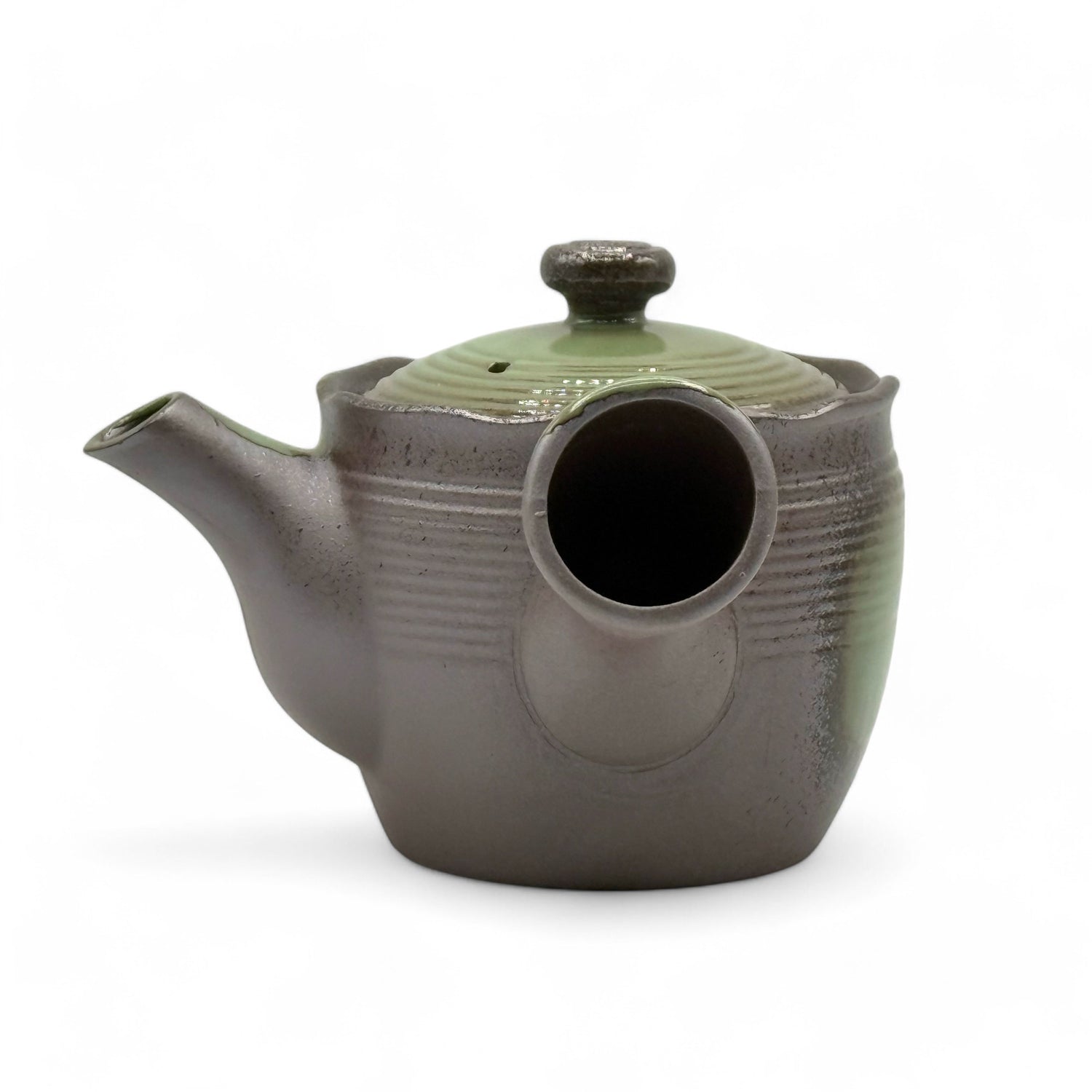 Tochi Green Banko-yaki Kyusu - Japanese Teapot