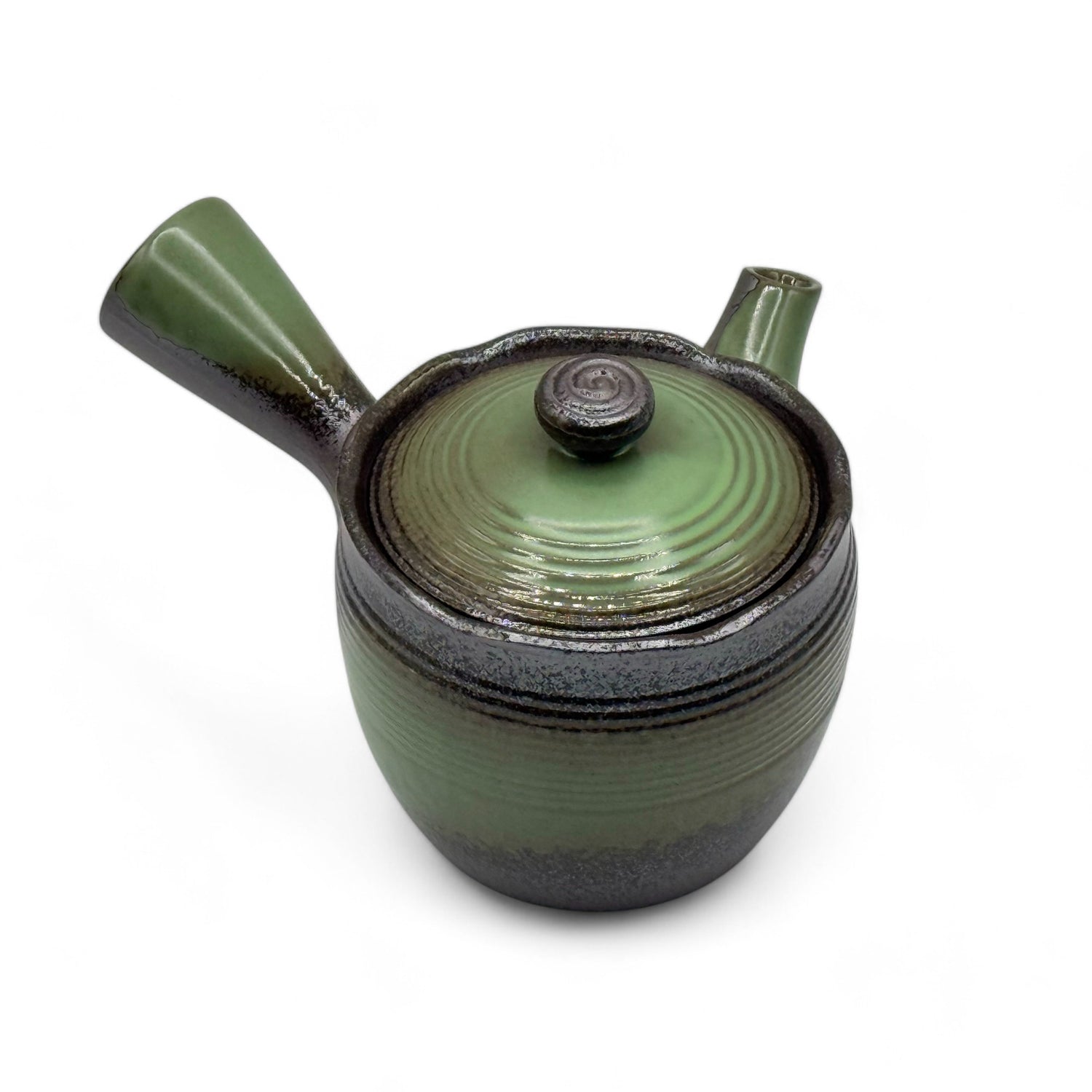 Tochi Green Banko-yaki Kyusu - Japanese Teapot
