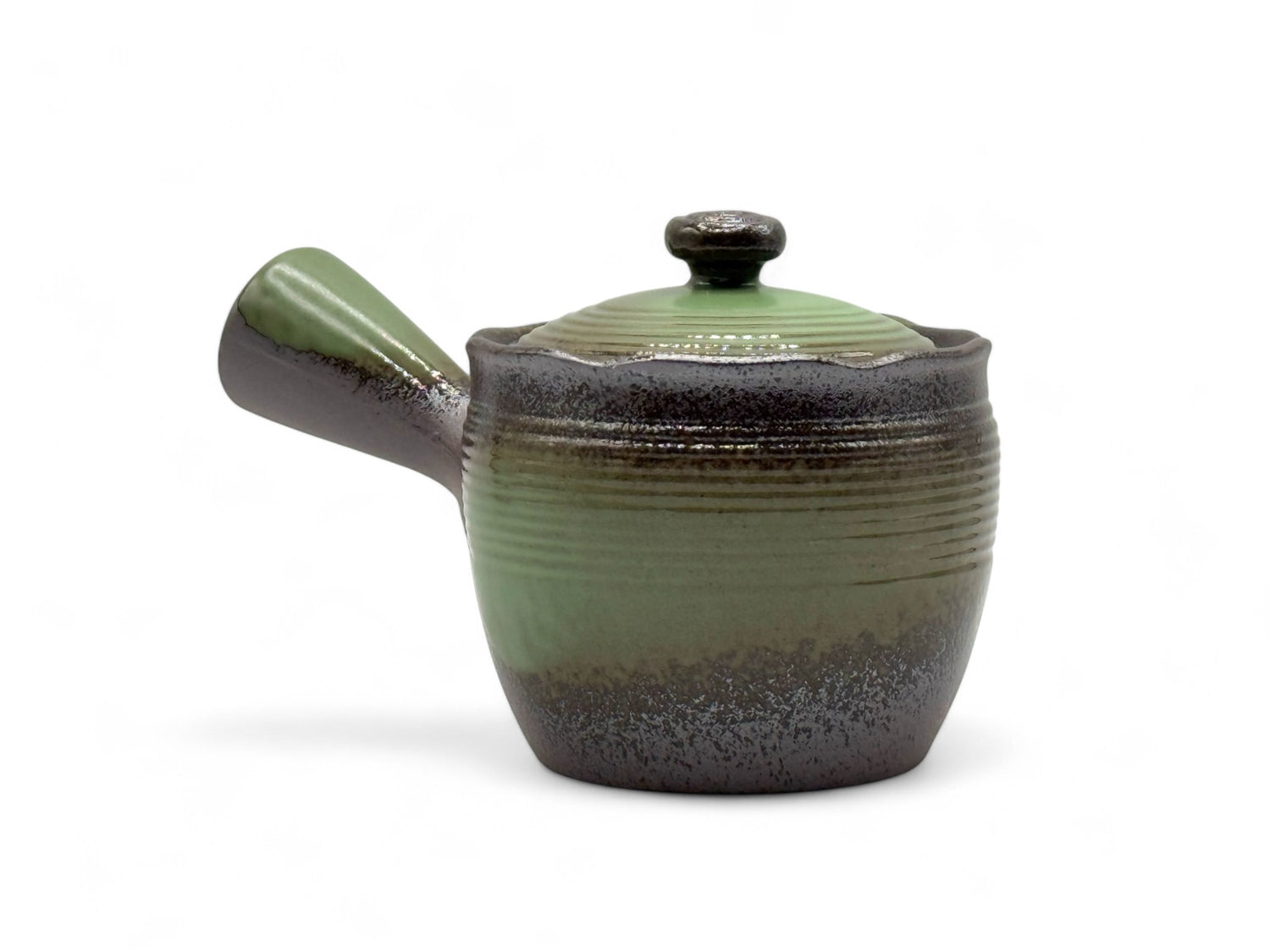 Tochi Green Banko-yaki Kyusu - Japanese Teapot