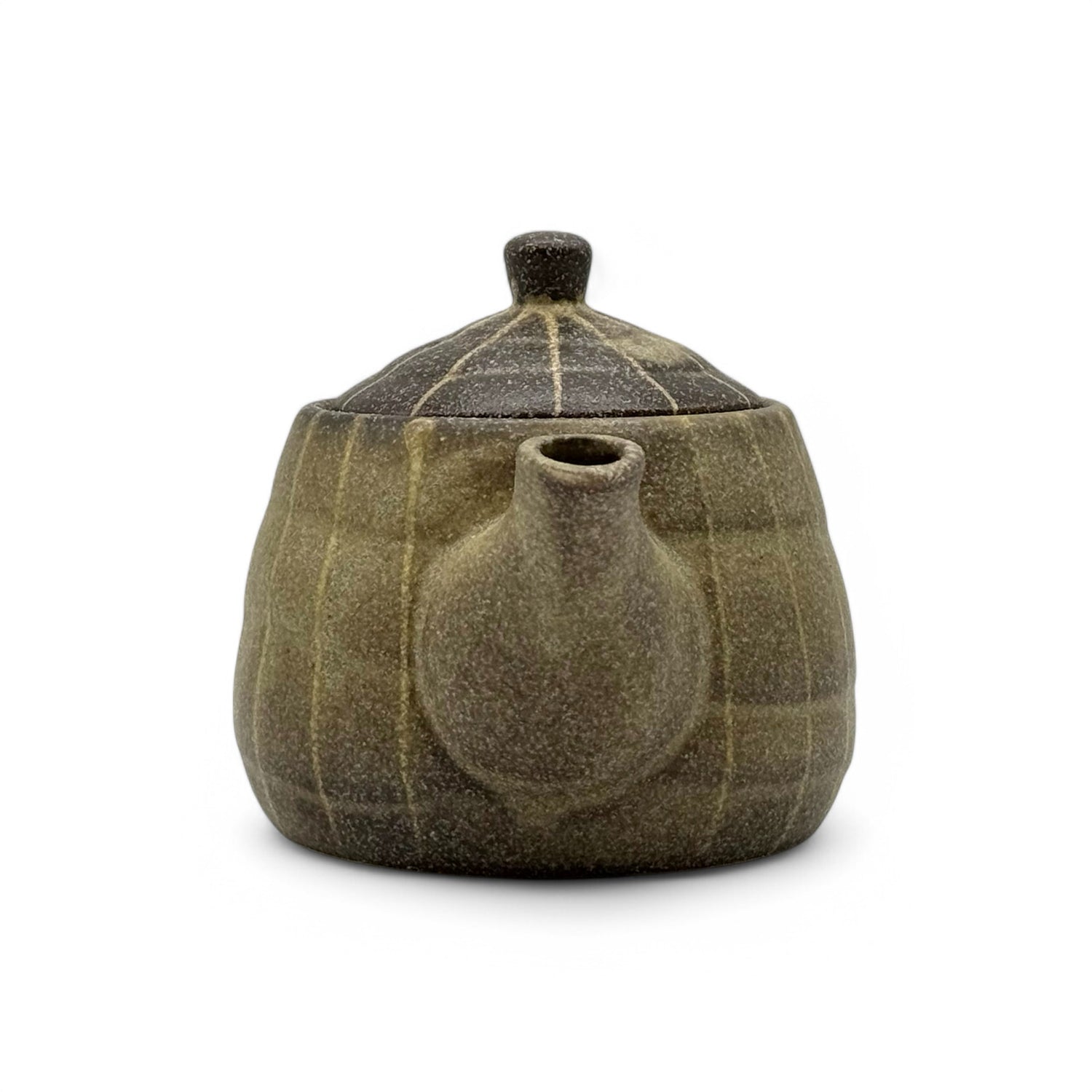 Iga Ash Brown Mino-yaki Kyusu - Japanese Teapot