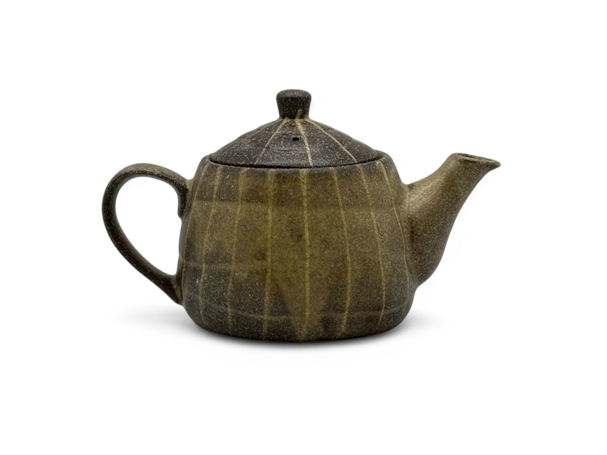 Iga Ash Brown Mino-yaki Kyusu - Japanese Teapot