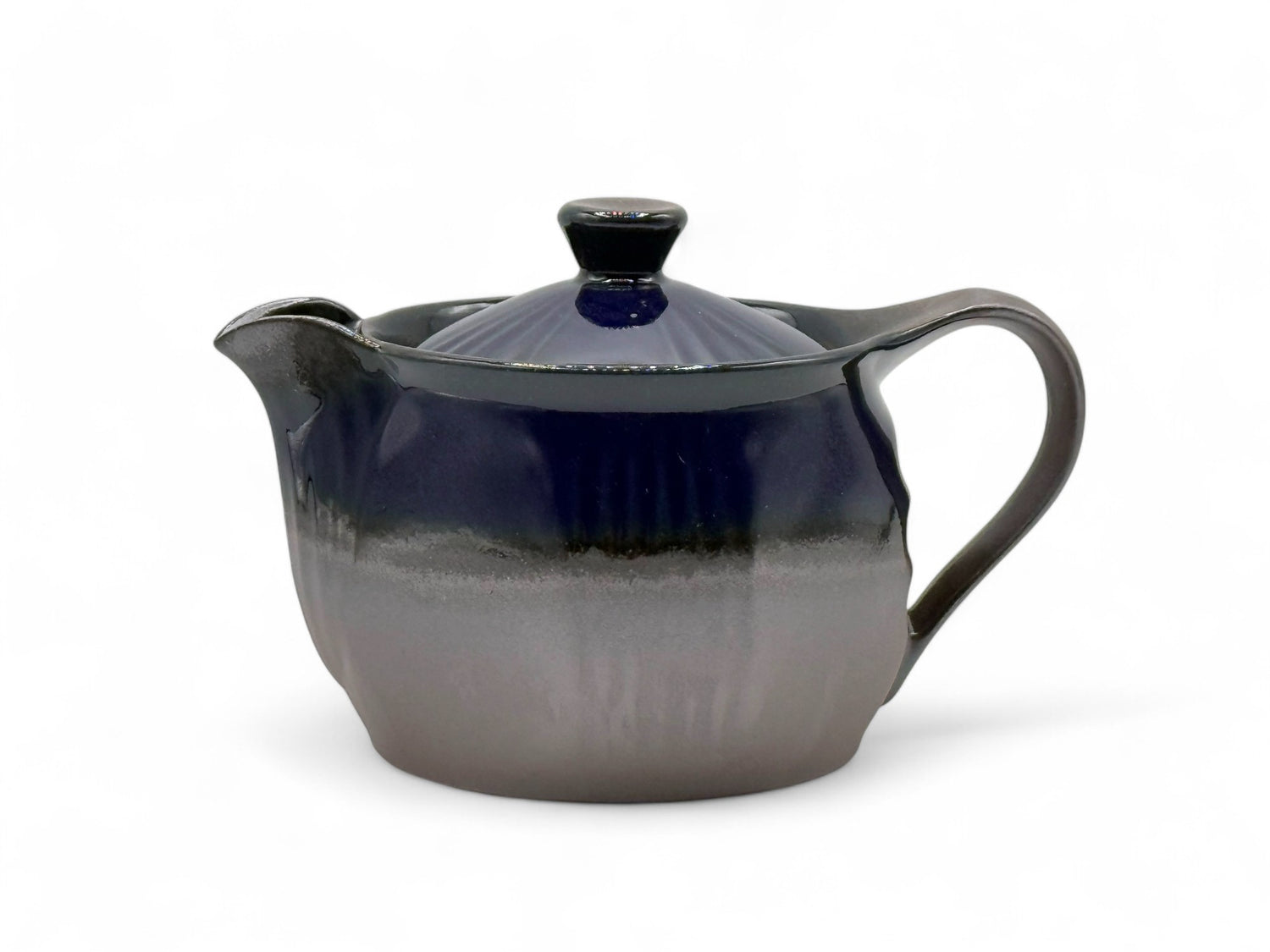 Ruri Blue Banko-yaki Kyusu - Japanese Teapot