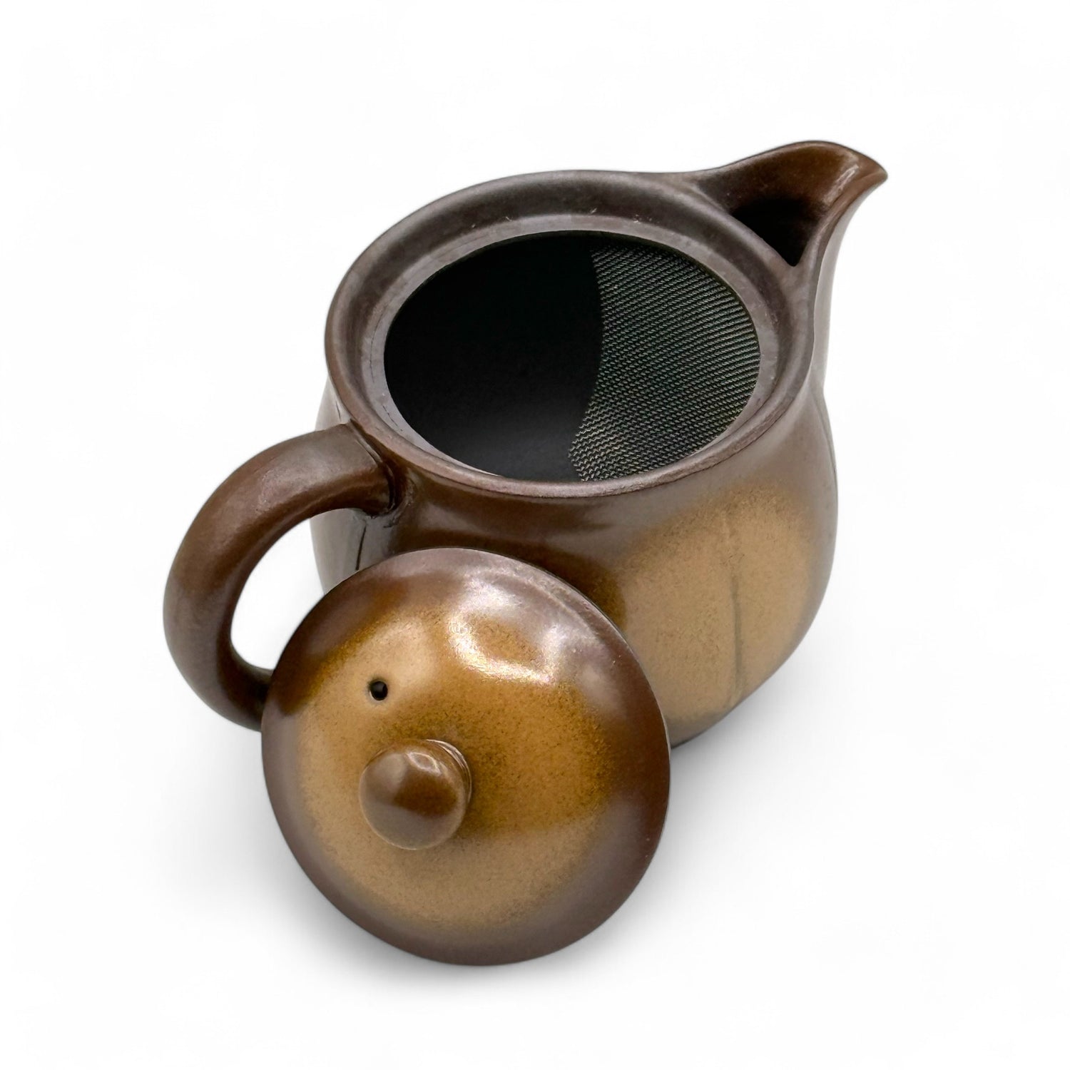 Mirai Brown Banko-yaki Kyusu - Japanese Teapot