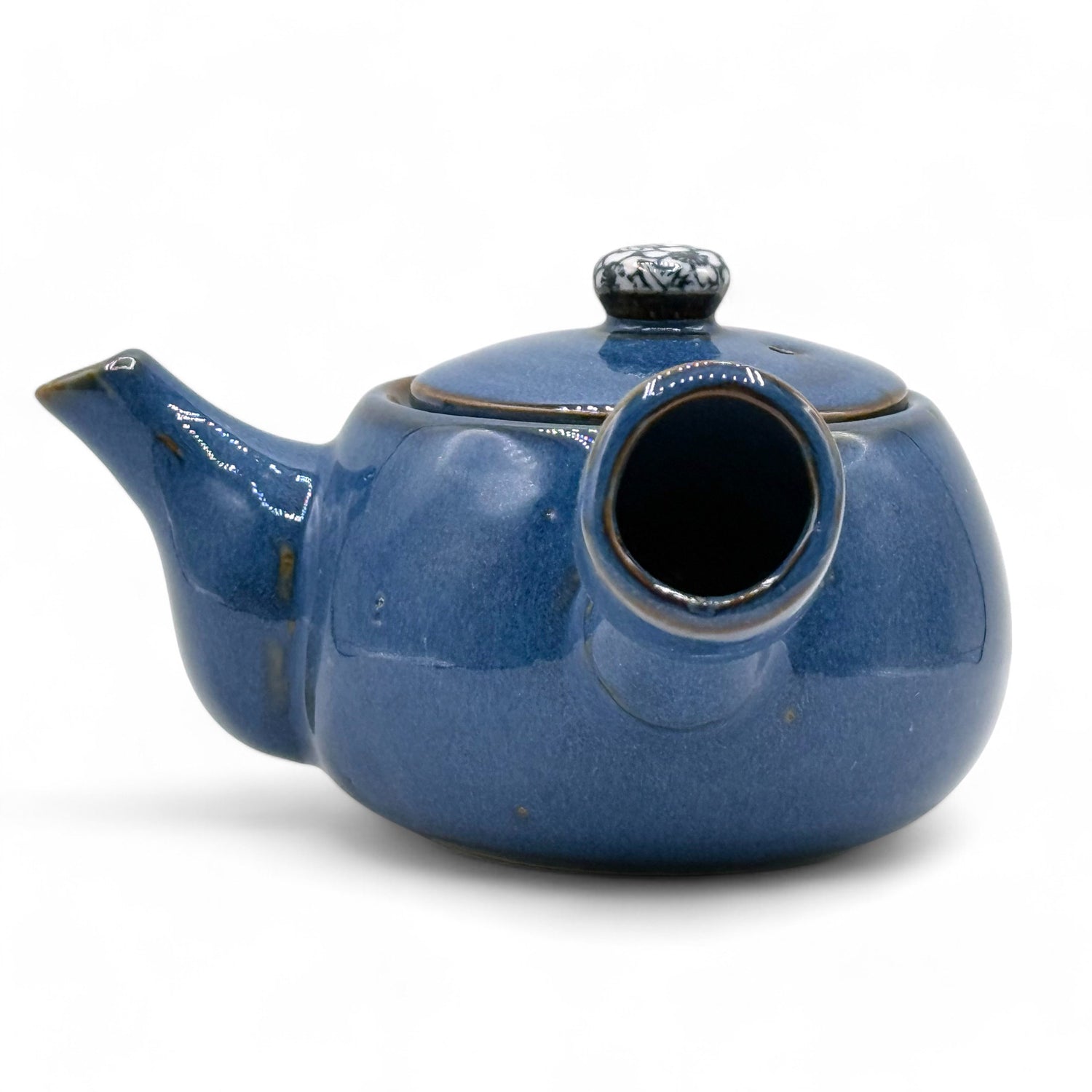 Namako Sakura Blue Tokoname-yaki Kyusu - Japanese Teapot