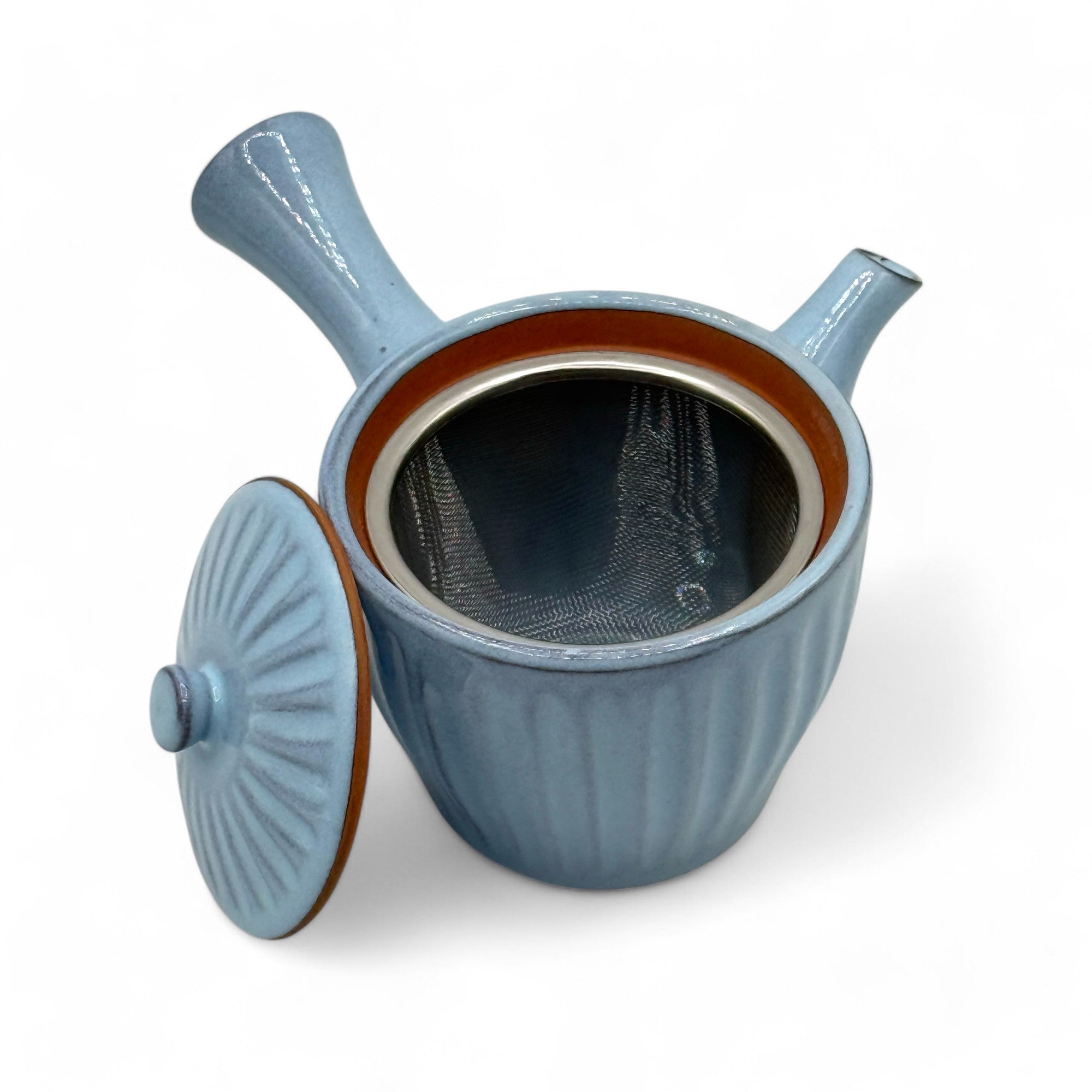Hitugama Blue Tokoname-yaki Kyusu - Japanese Teapot