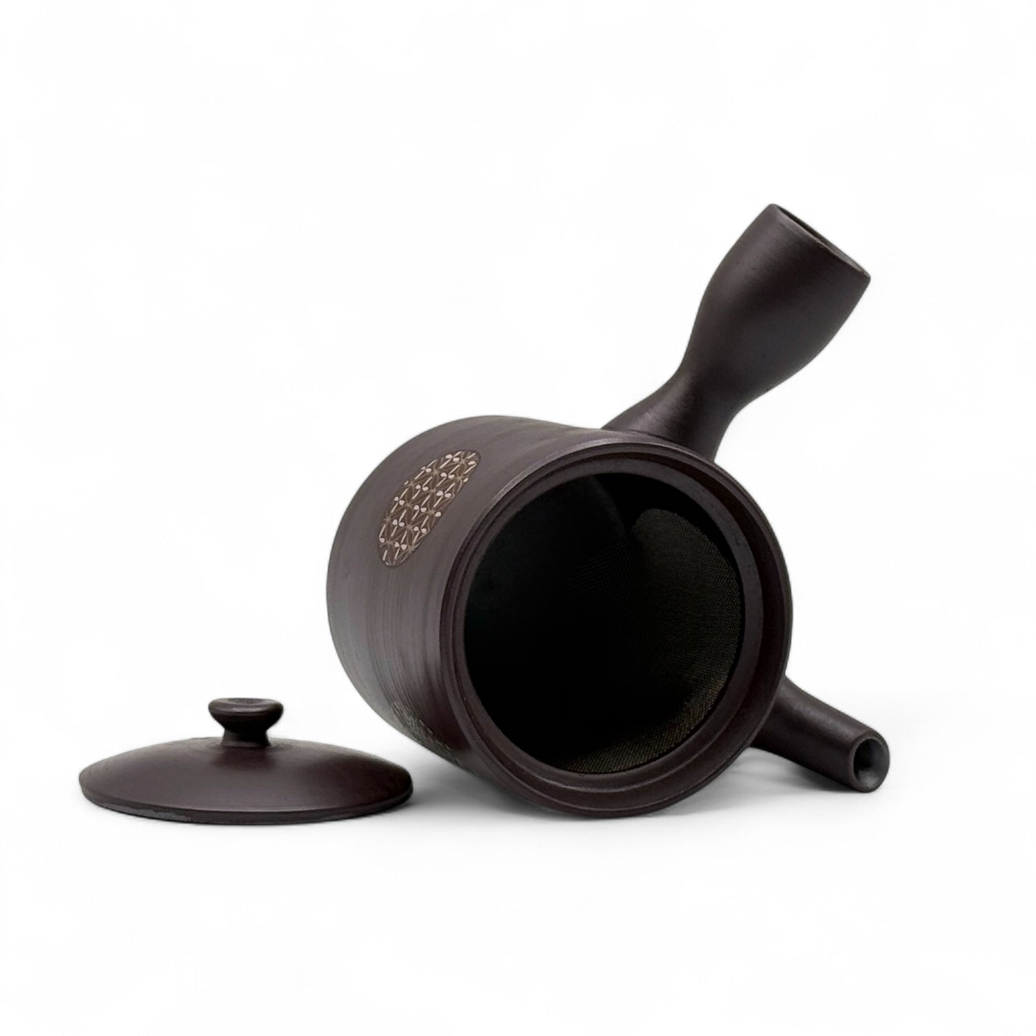 Kiritate Yuzen Banko-yaki Mini Kyusu - Japanese Mini Teapot