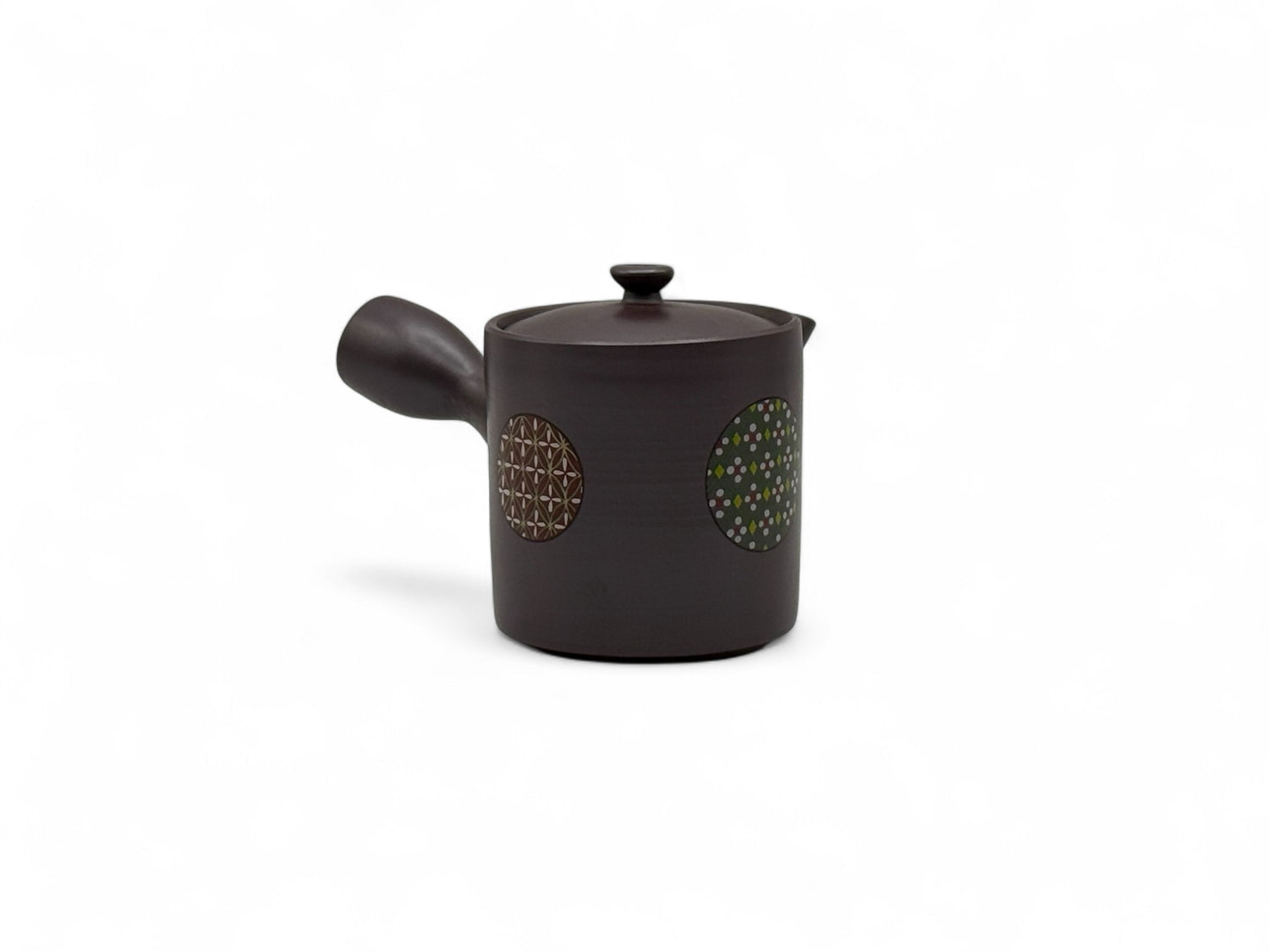 Kiritate Yuzen Banko-yaki Mini Kyusu - Japanese Mini Teapot