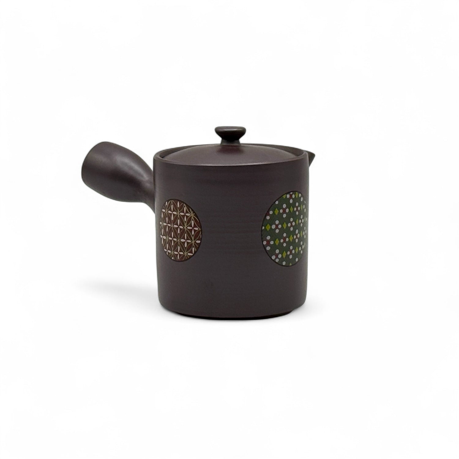 Kiritate Yuzen Banko-yaki Mini Kyusu - Japanese Mini Teapot