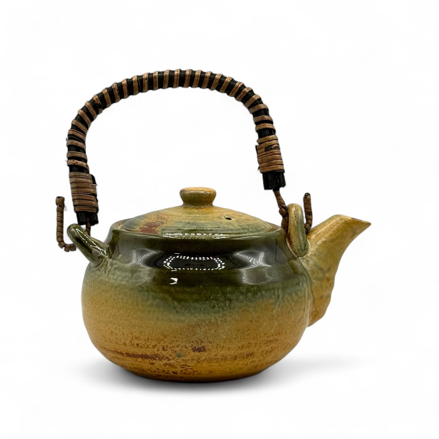 Irabo Earthenware Brown Mino-yaki Kyusu - Japanese Teapot