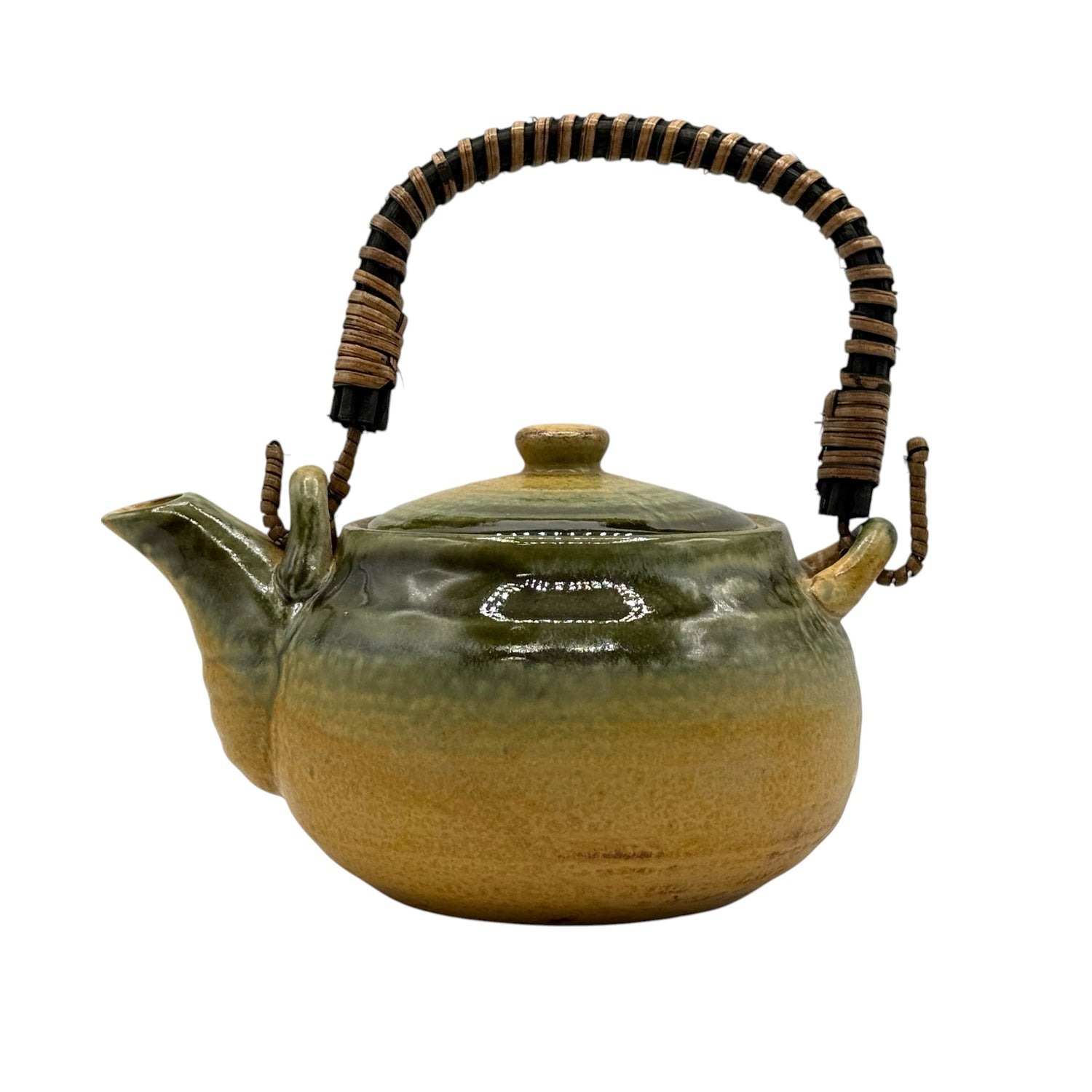 Irabo Earthenware Brown Mino-yaki Kyusu - Japanese Teapot