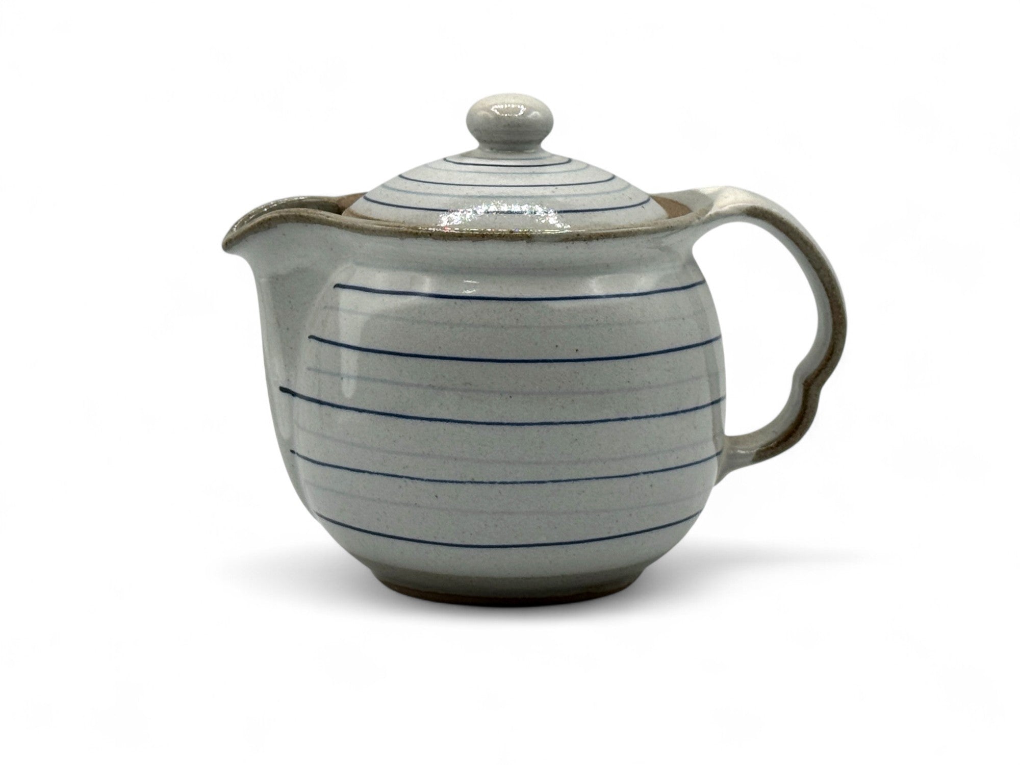 Koma Suji Gray Tokoname-yaki Kyusu - Japanese Teapot