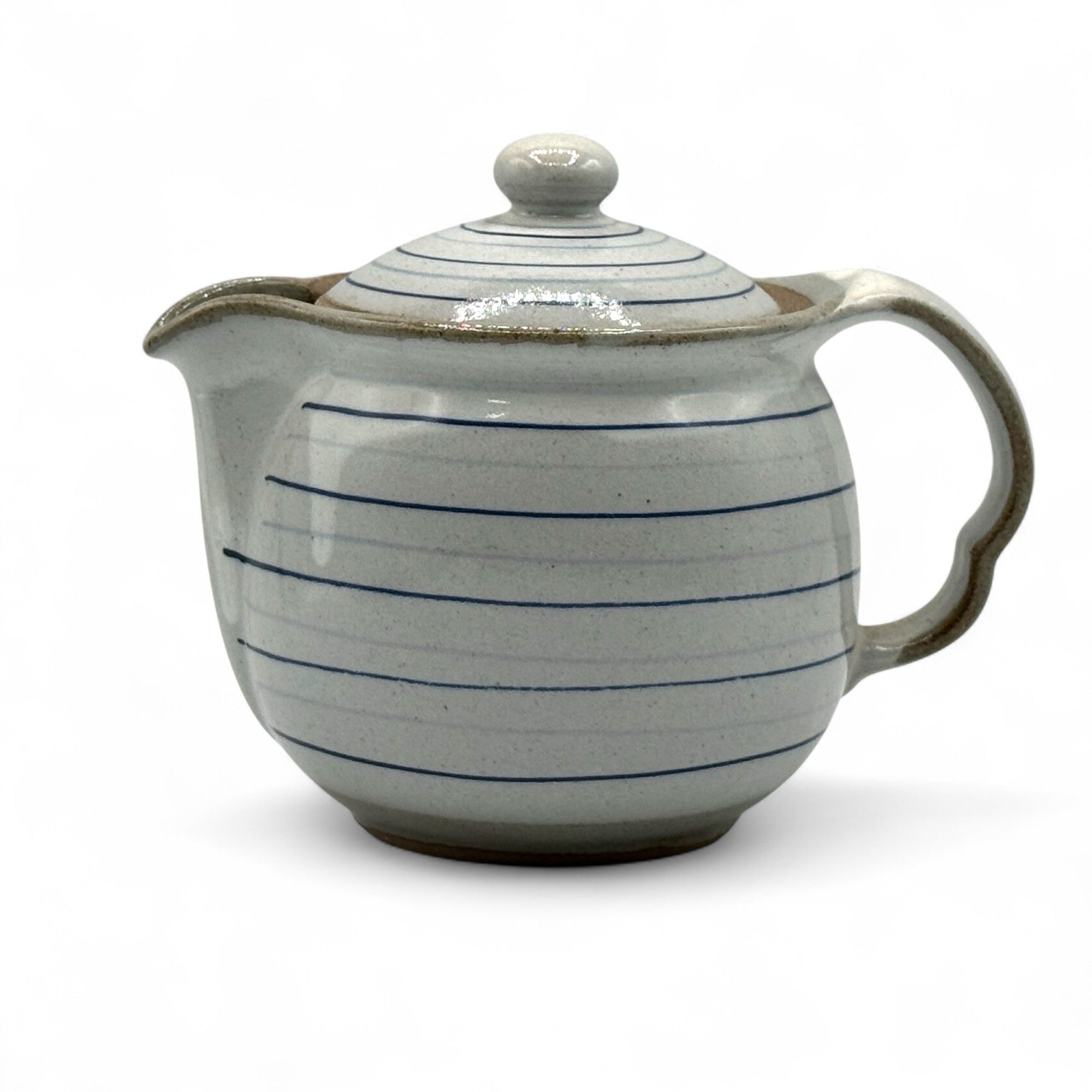 Koma Suji Gray Tokoname-yaki Kyusu - Japanese Teapot