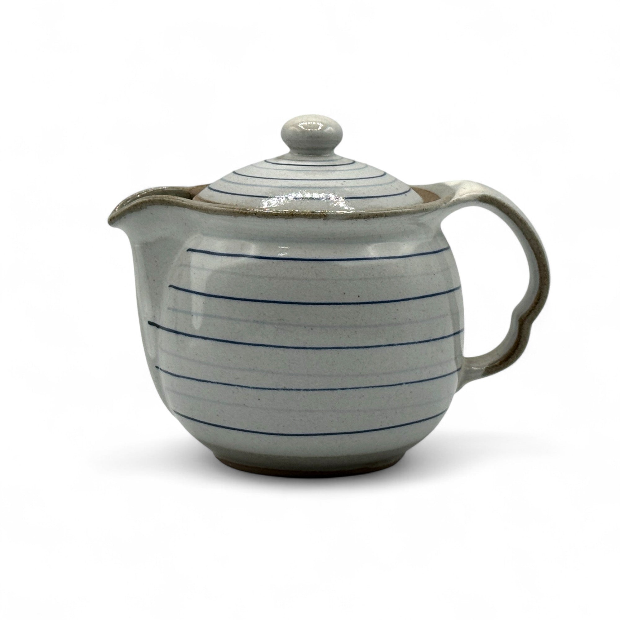 Koma Suji Gray Tokoname-yaki Kyusu - Japanese Teapot
