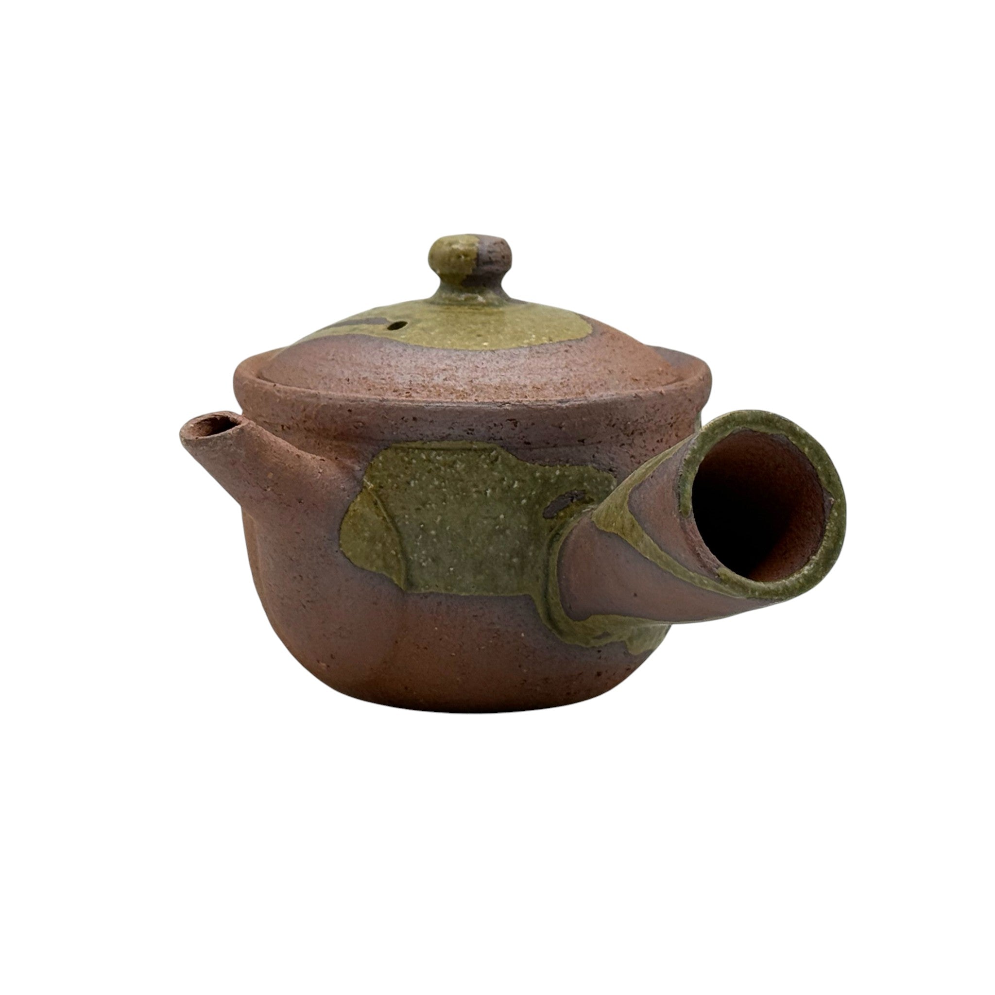Aka Tenzo Red Brown Shigaraki-yaki Kyusu - Japanese Teapot – Inoue Tea