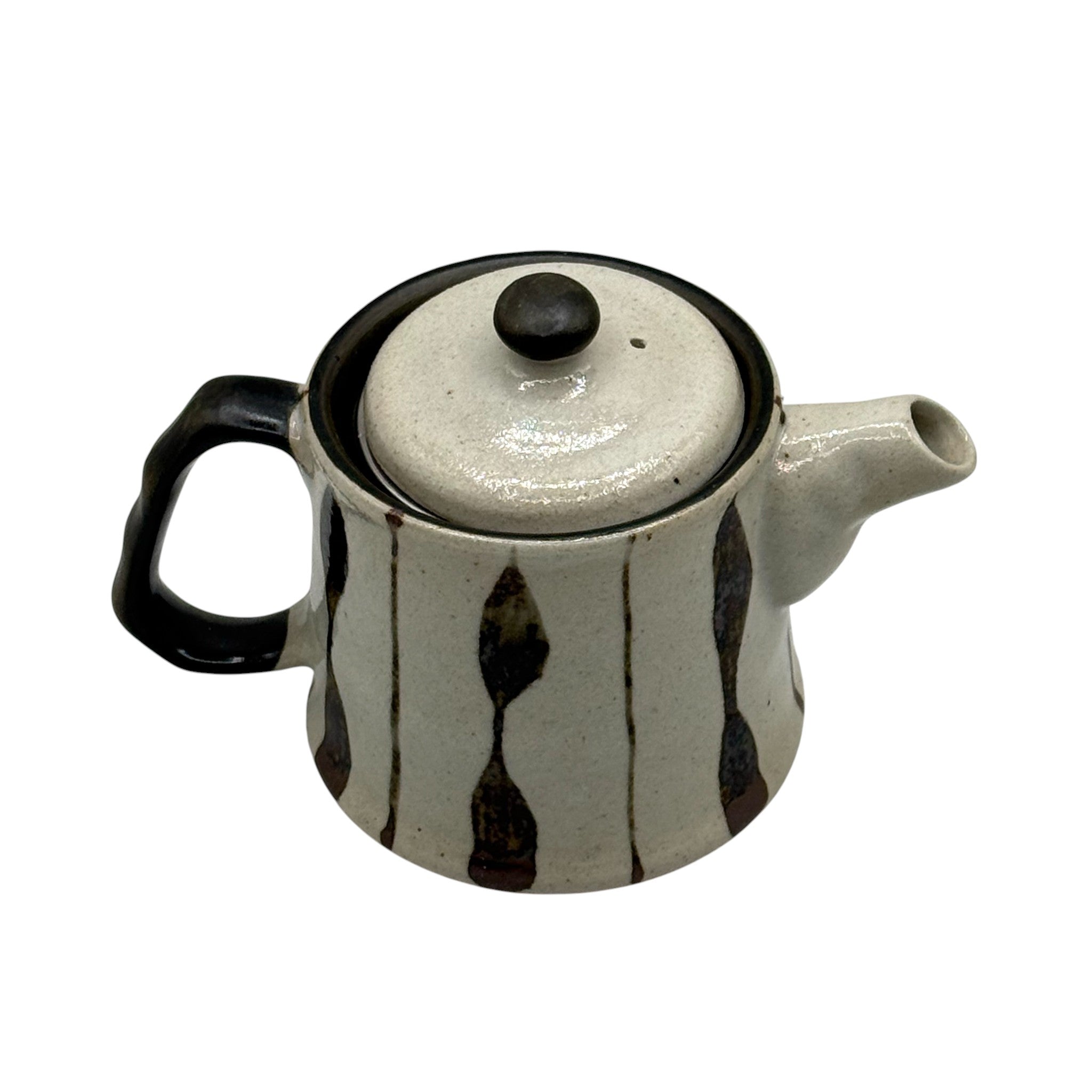Sabi Jyukusa White Mino-yaki Kyusu - Japanese Teapot