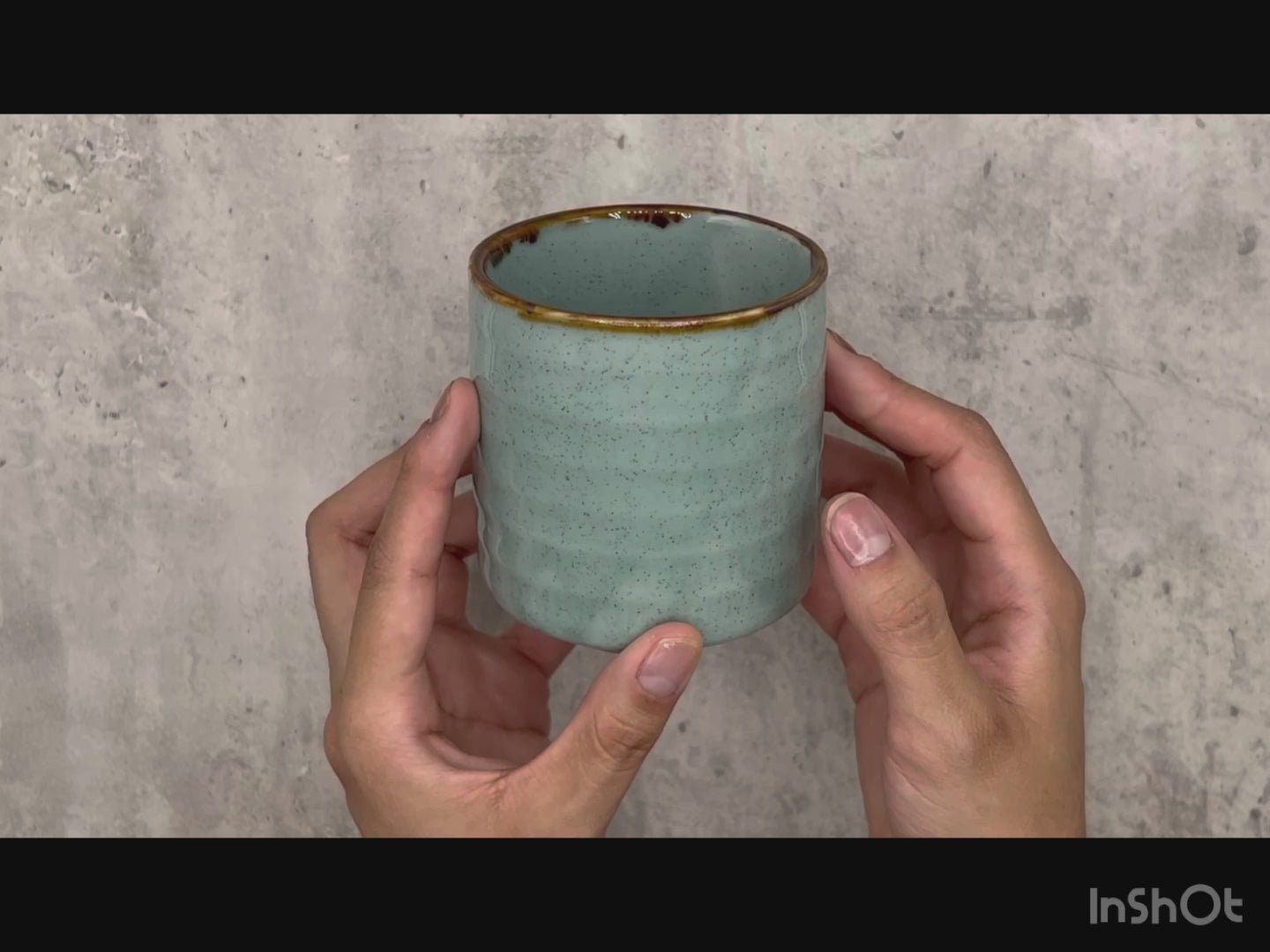 Shibusa Blue Yunomi - Japanese Teacup