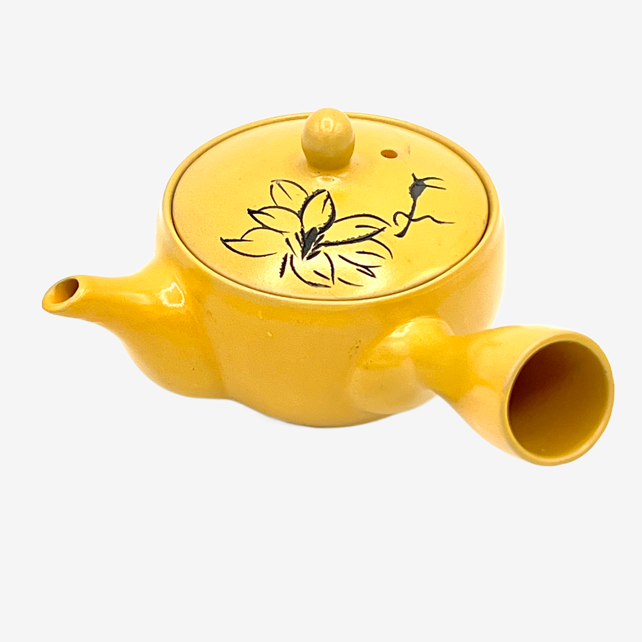 Yixing Sawayaka Yellow Mini Kyusu - Japanese Teapot Teaware Inoue Tea