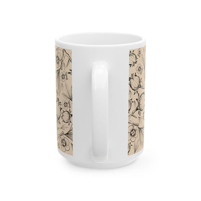 Japanese UKIYO Design Ceramic Mug