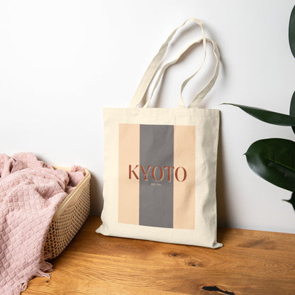 KYOTO Cotton Canvas Tote Bag - Global Nomad Edition