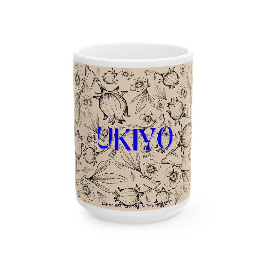Japanese UKIYO Design Ceramic Mug