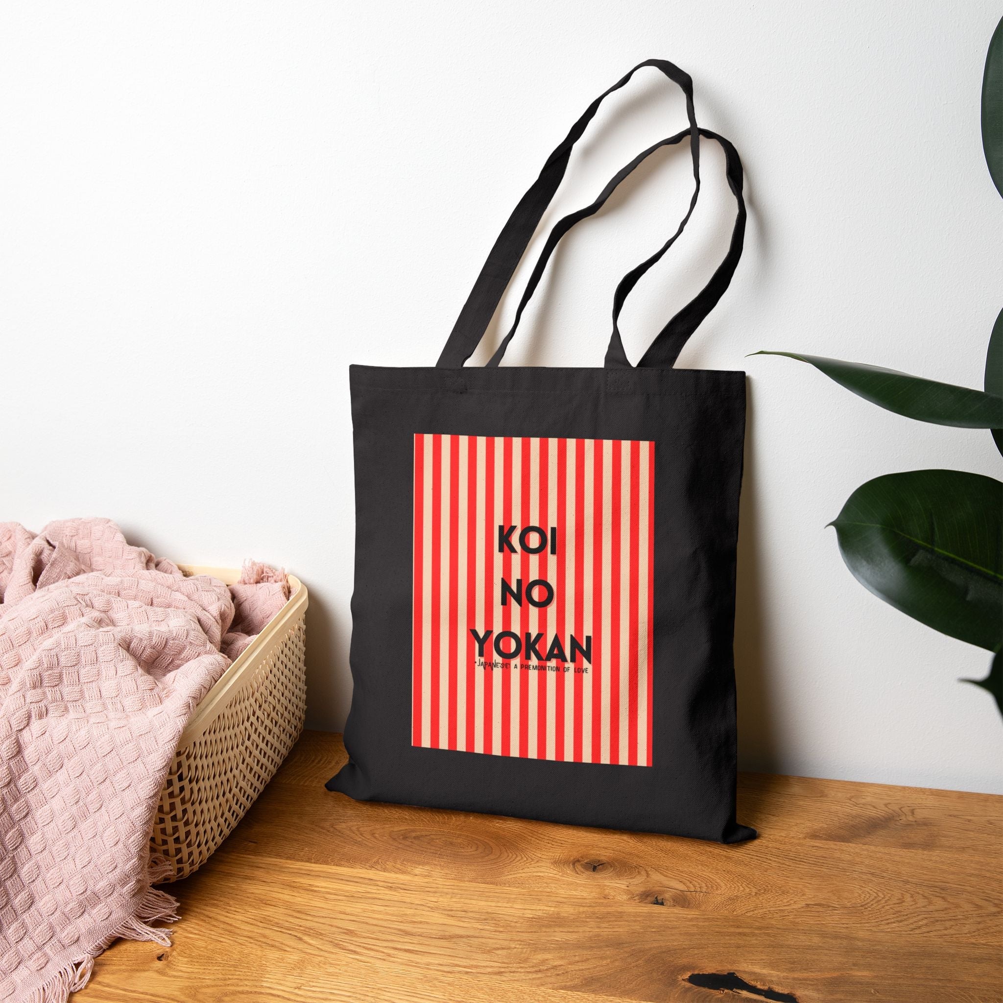 Japanese Style Canvas Tote Bag - Koi No Yokan