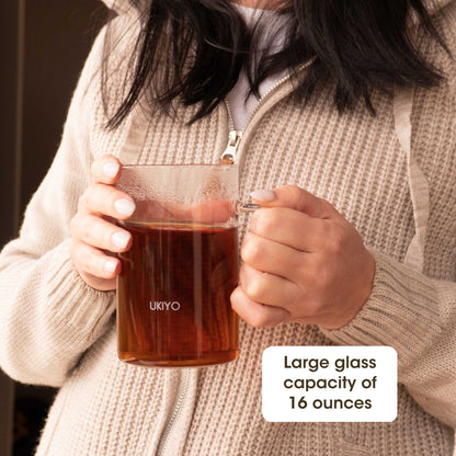 Ukiyo Wood - Glass &amp; Stainless Steel Tea Infuser