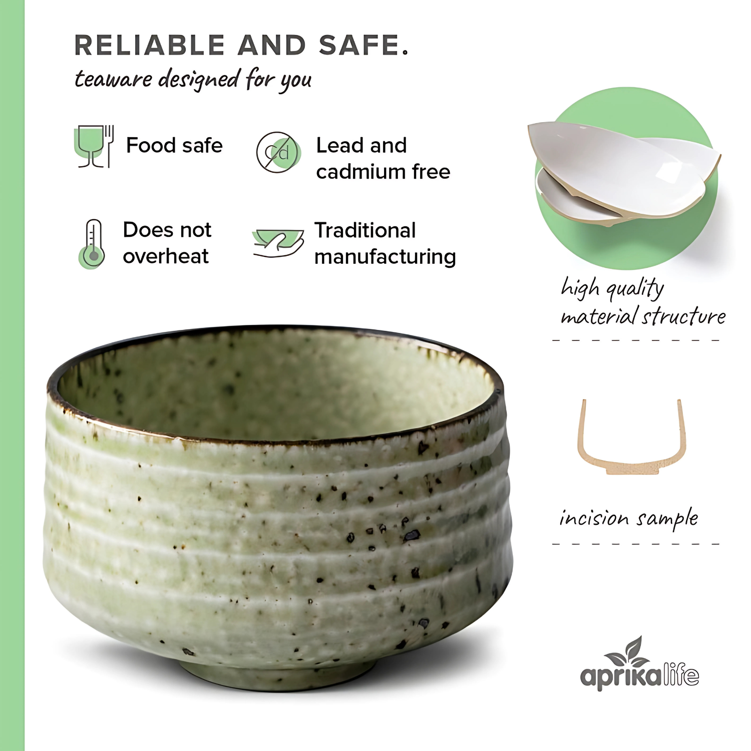 Kaneni White Ceramic Matcha Bowl