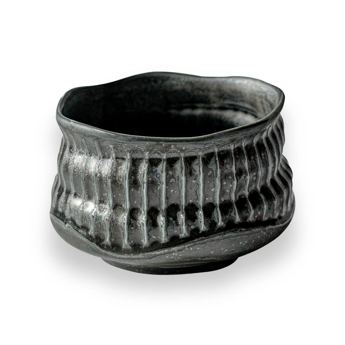 Black Ceramic Meisen Matcha Bowl