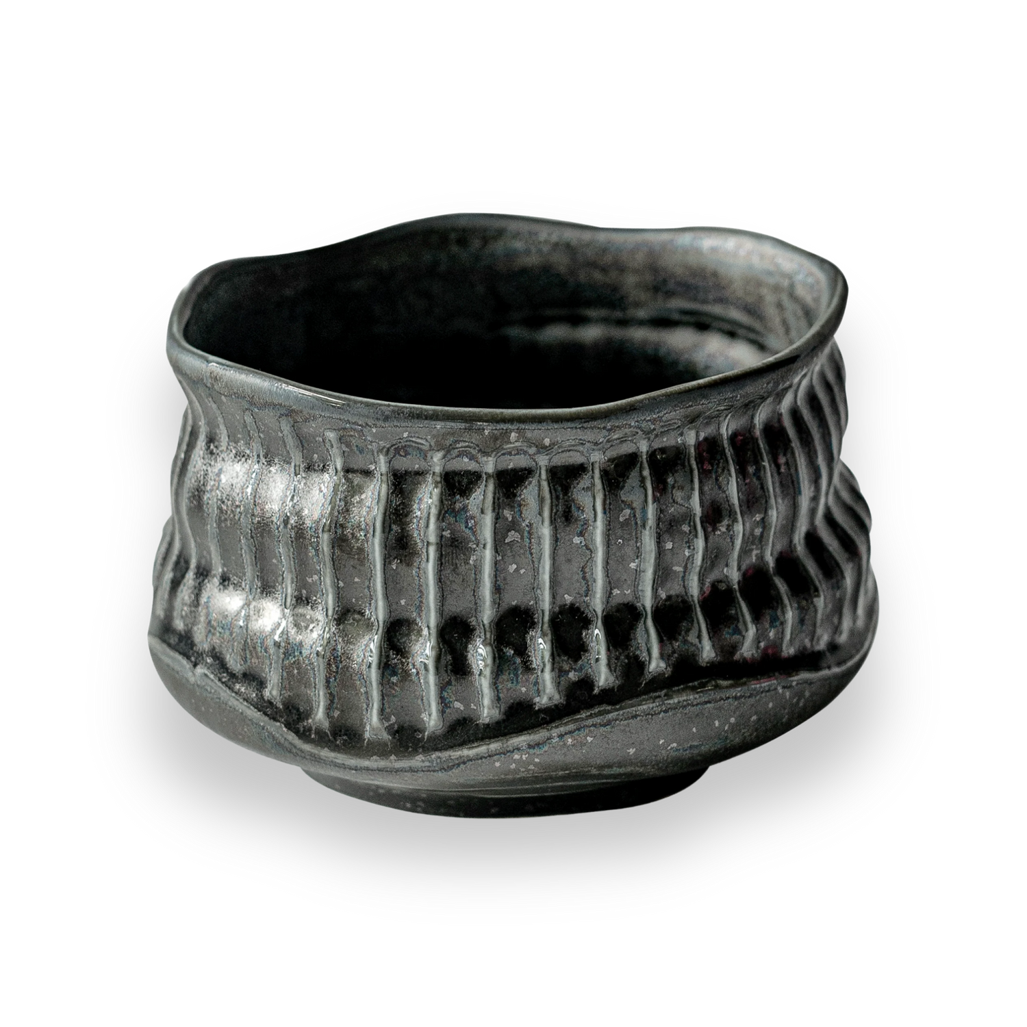 Black Ceramic Meisen Matcha Bowl