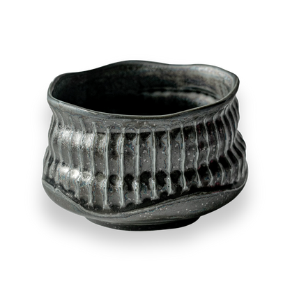 Black Ceramic Meisen Matcha Bowl