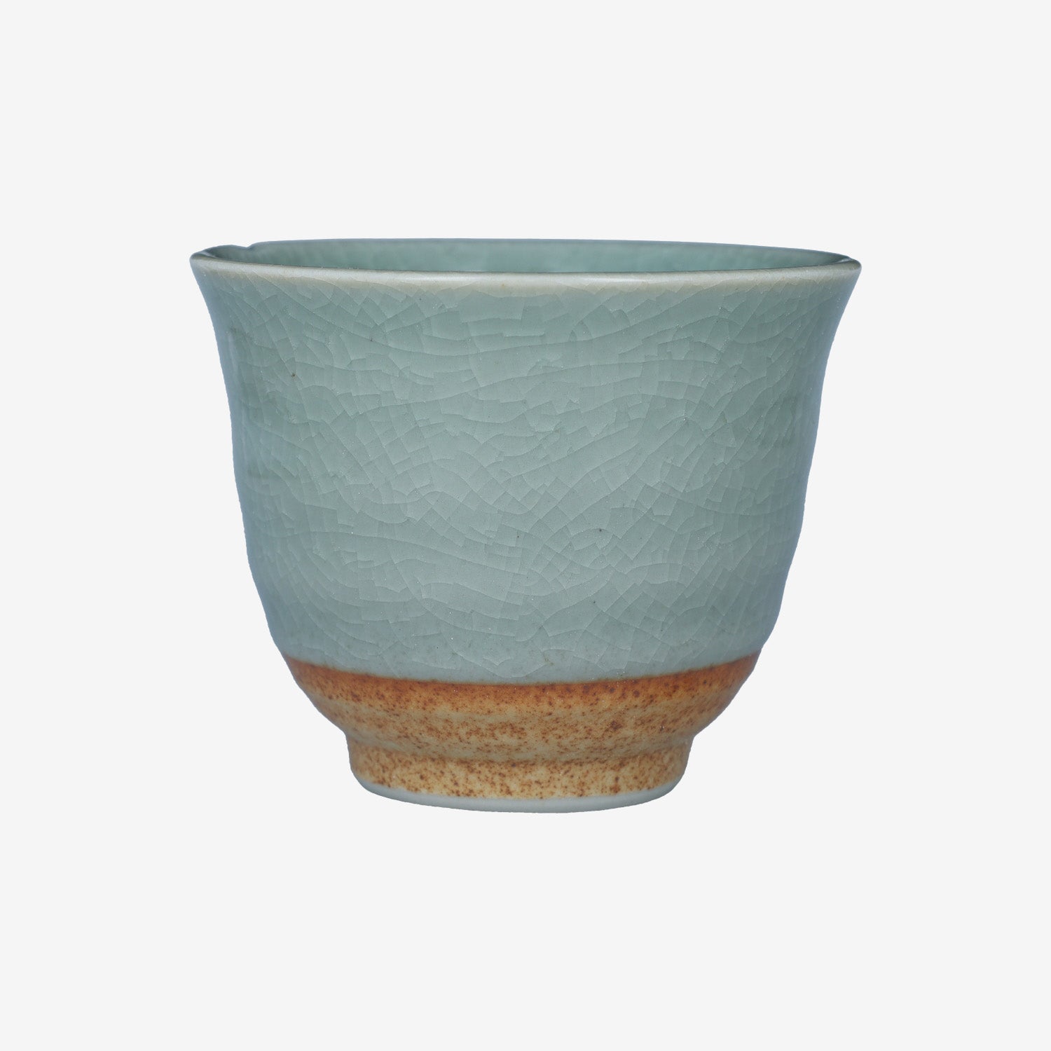 Seiji Celadon Green Tall Mino-yaki Yunomi - Japanese Sencha Teacup