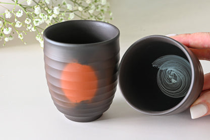 Japanese Green Tea Set - Teapot with Filters (270ml) and Two Cups