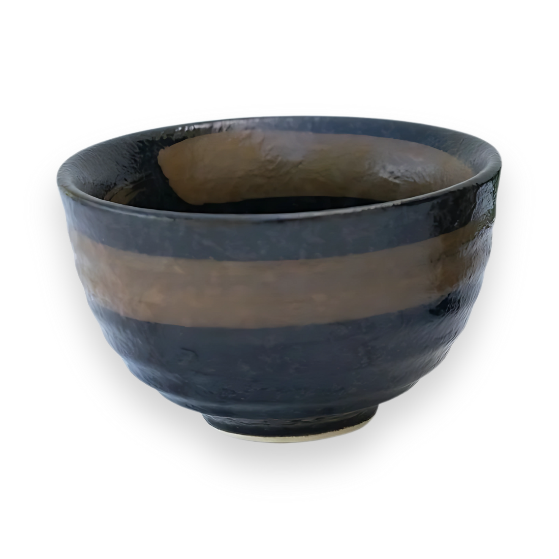 Dark Brown Glaze Ceramic Matcha Bowl