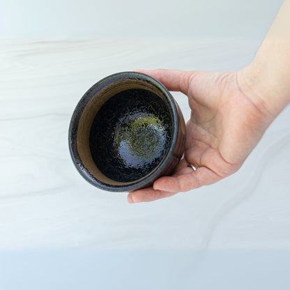 Dark Brown Glaze Ceramic Matcha Bowl