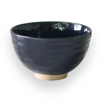 Dark Navy Blue Ceramic Matcha Bowl