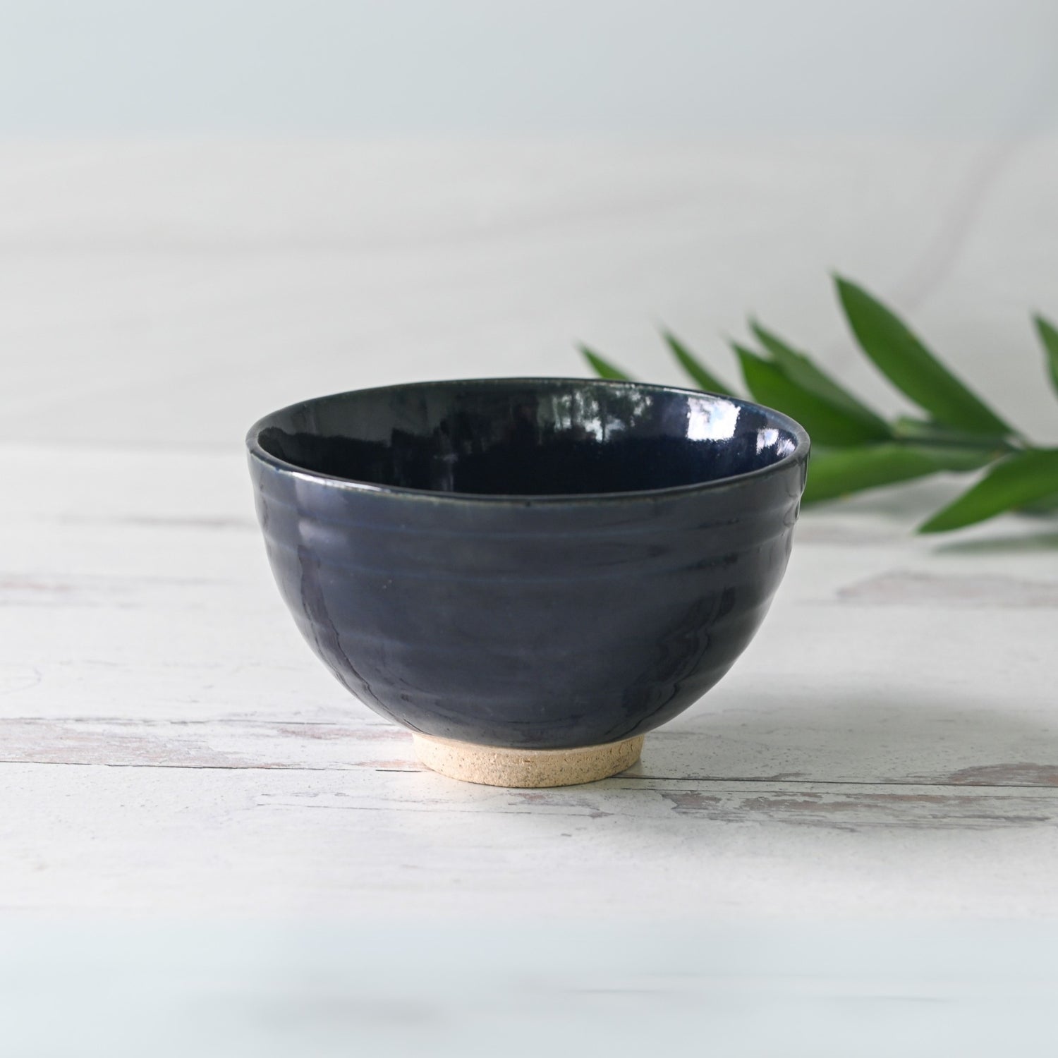 Dark Navy Blue Ceramic Matcha Bowl