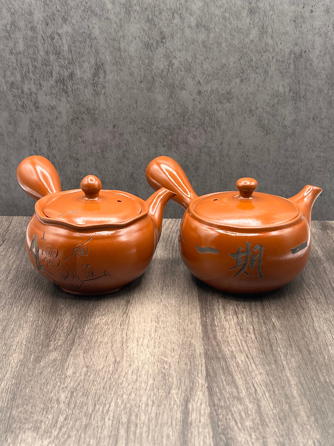 Ichi-go ichi-e Red Tokoname-yaki Kyusu - Japanese Teapot