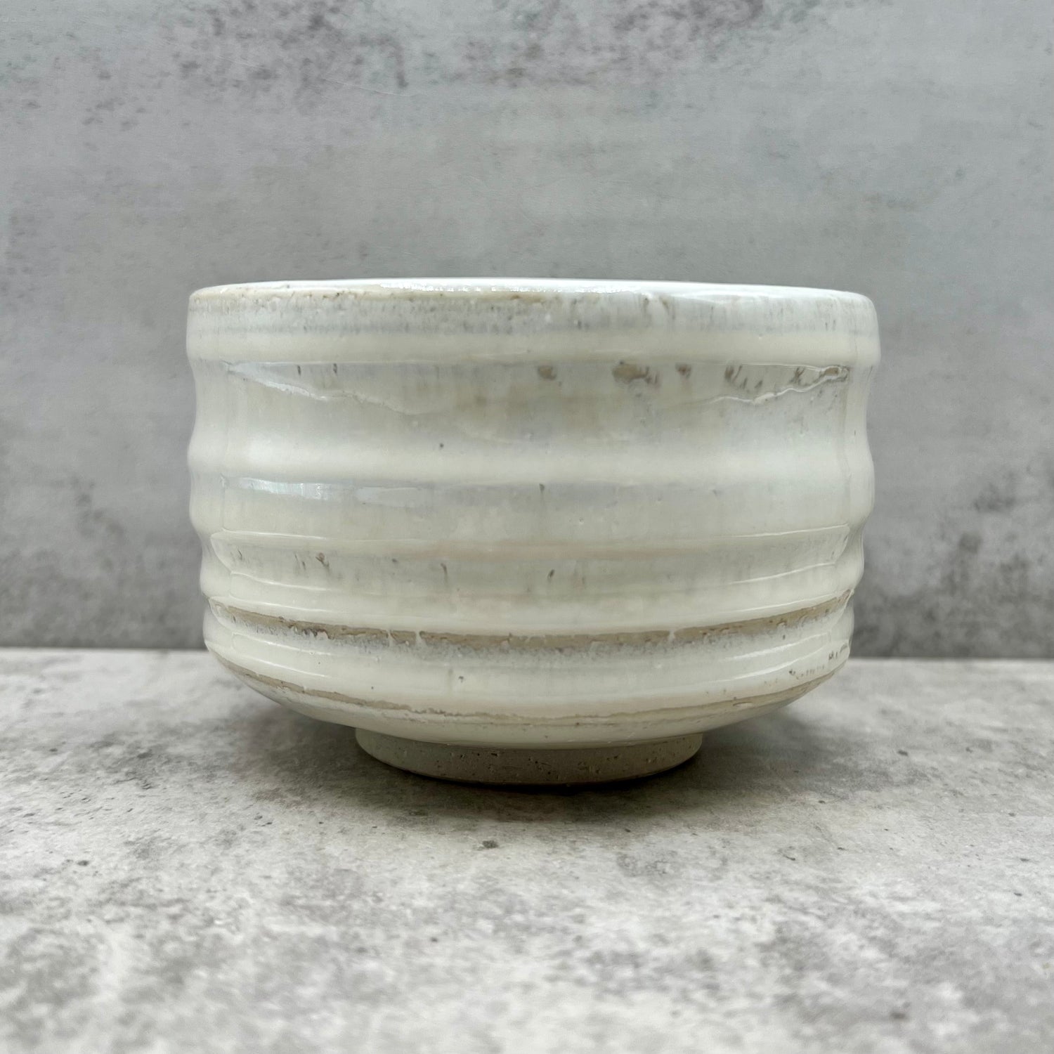 Shirahagi White Mino-yaki Chawan - Japanese Matcha Bowl