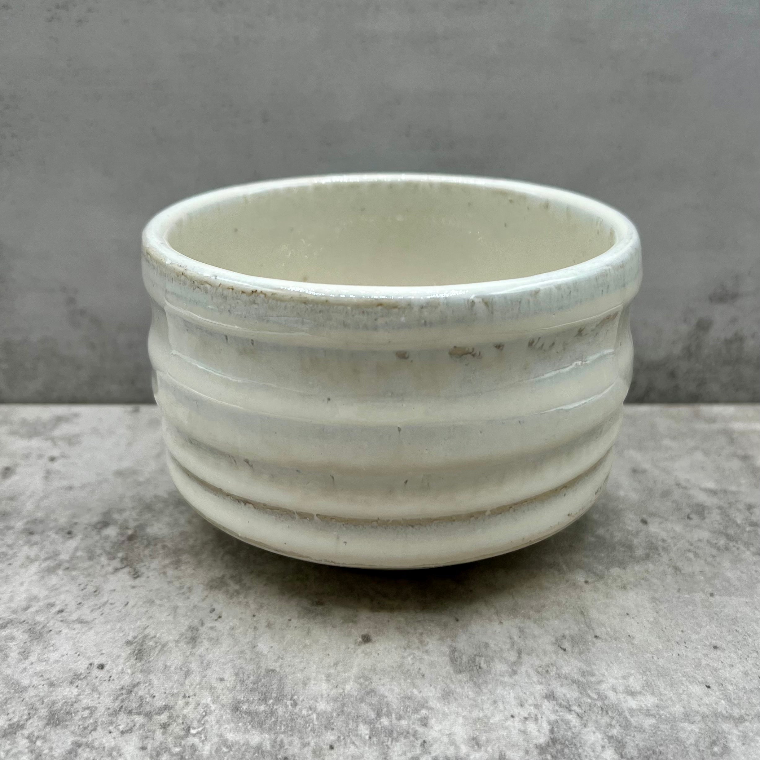 Shirahagi White Mino-yaki Chawan - Japanese Matcha Bowl