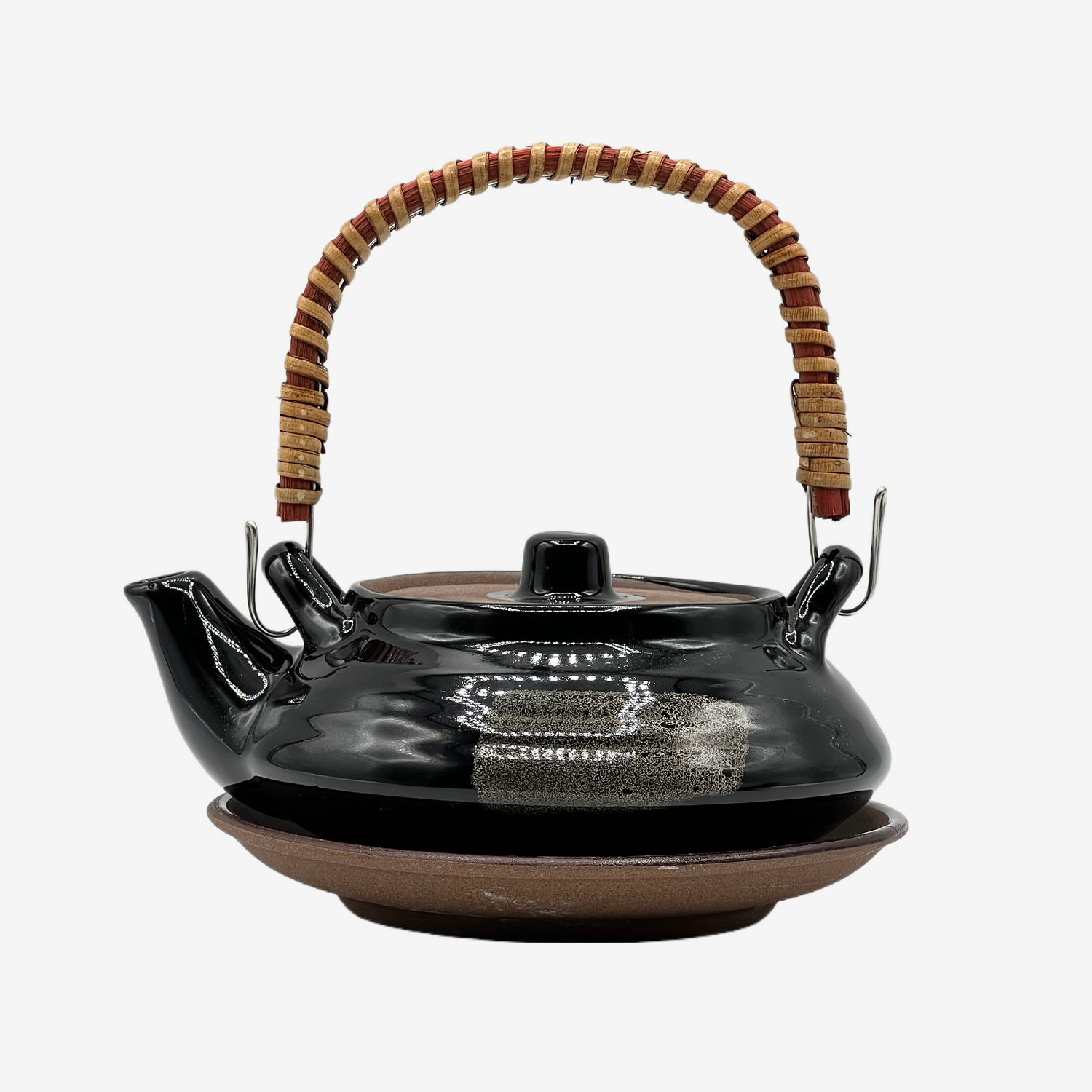Tenmoku Brown Bankyo-yaki Kyusu - Japanese Teapot