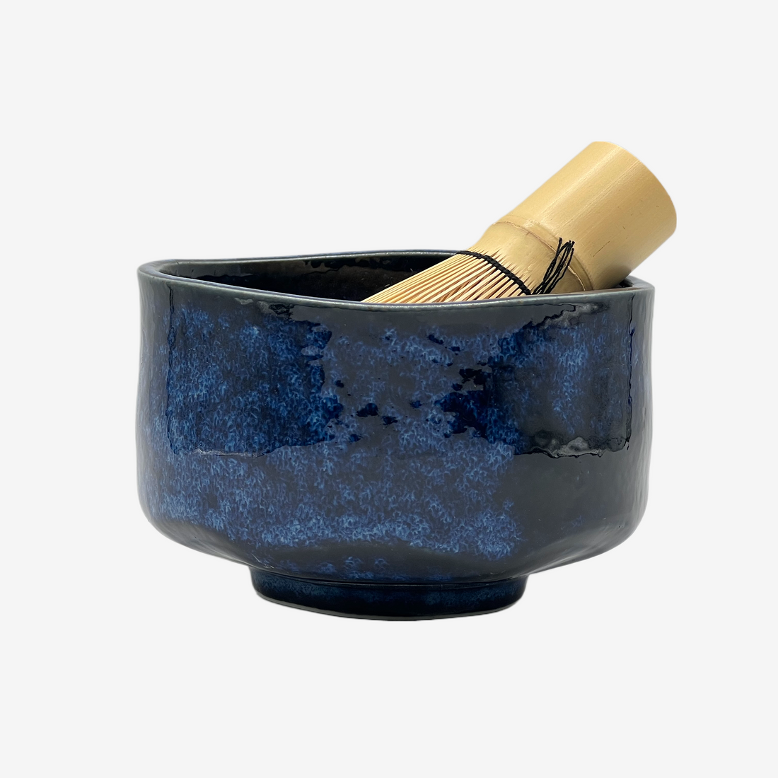 Ginga Blue Mino-yaki Chawan Set - Japanese Matcha Bowl