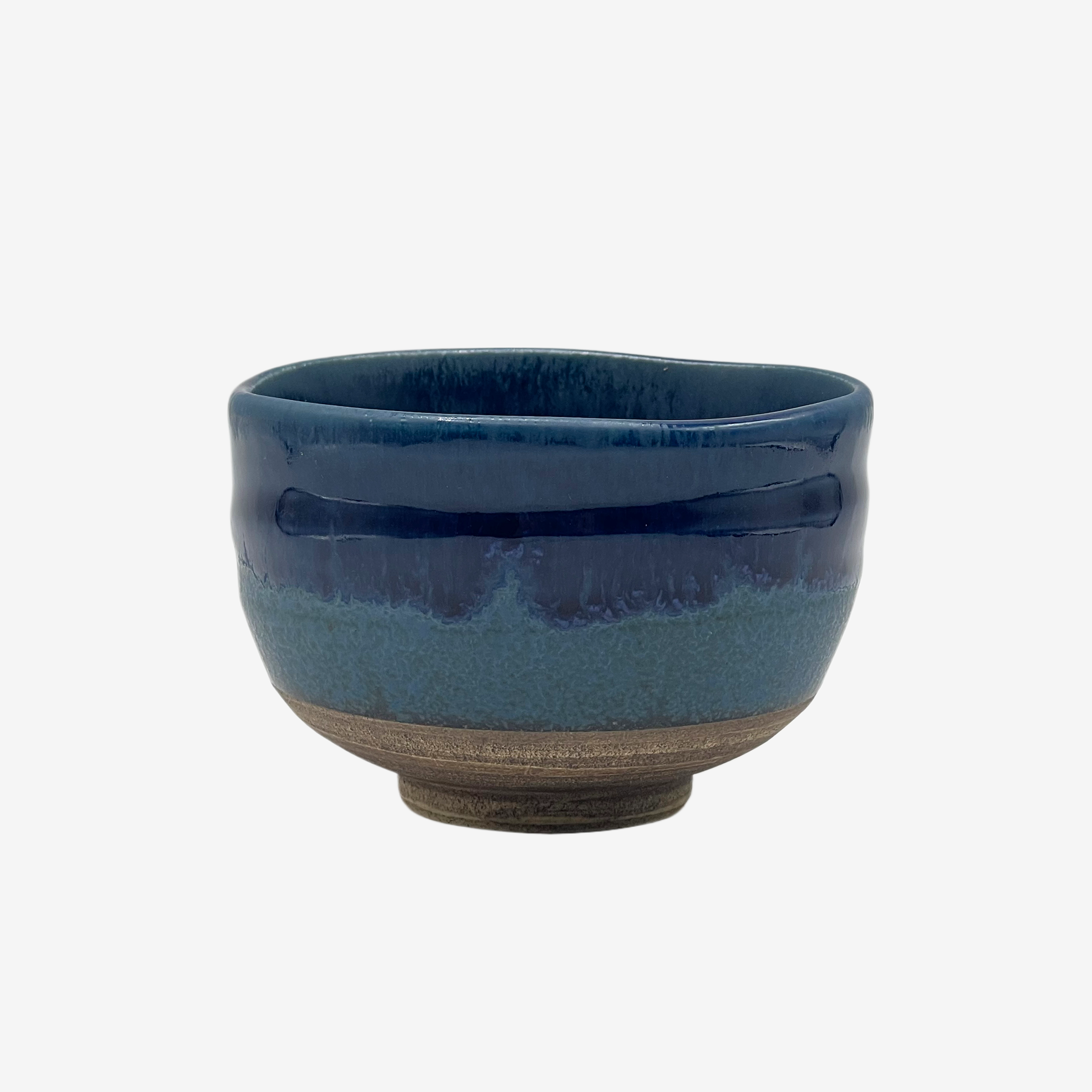 Umi Blue Mino-yaki Chawan - Japanese Mini Matcha Bowl