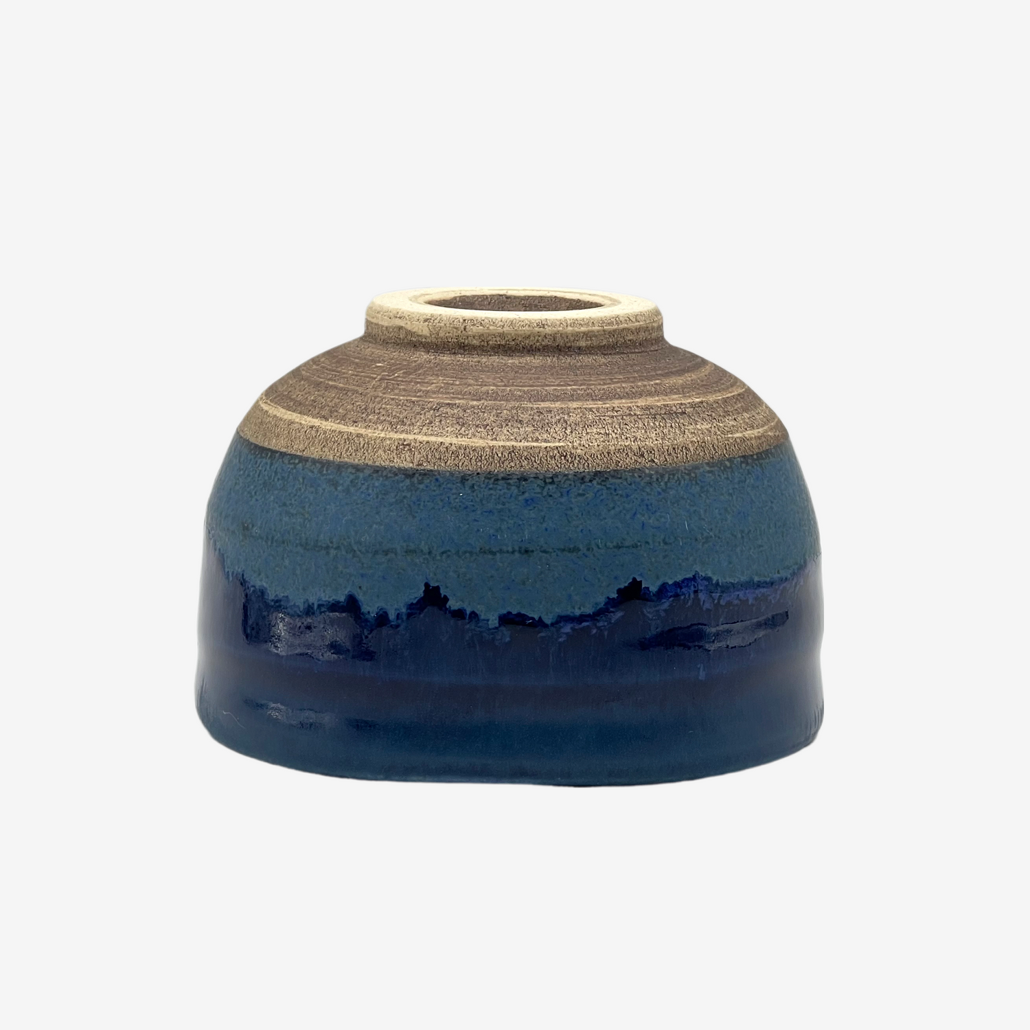 Umi Blue Mino-yaki Chawan - Japanese Mini Matcha Bowl